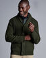 Merino Chunky Shawl Neck Cardigan - Dark Olive