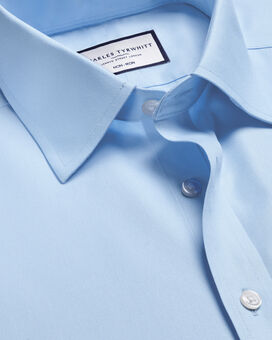 Non-Iron Twill Shirt - Sky Blue