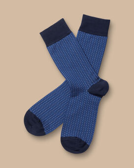 Spot Socks - Cobalt Blue