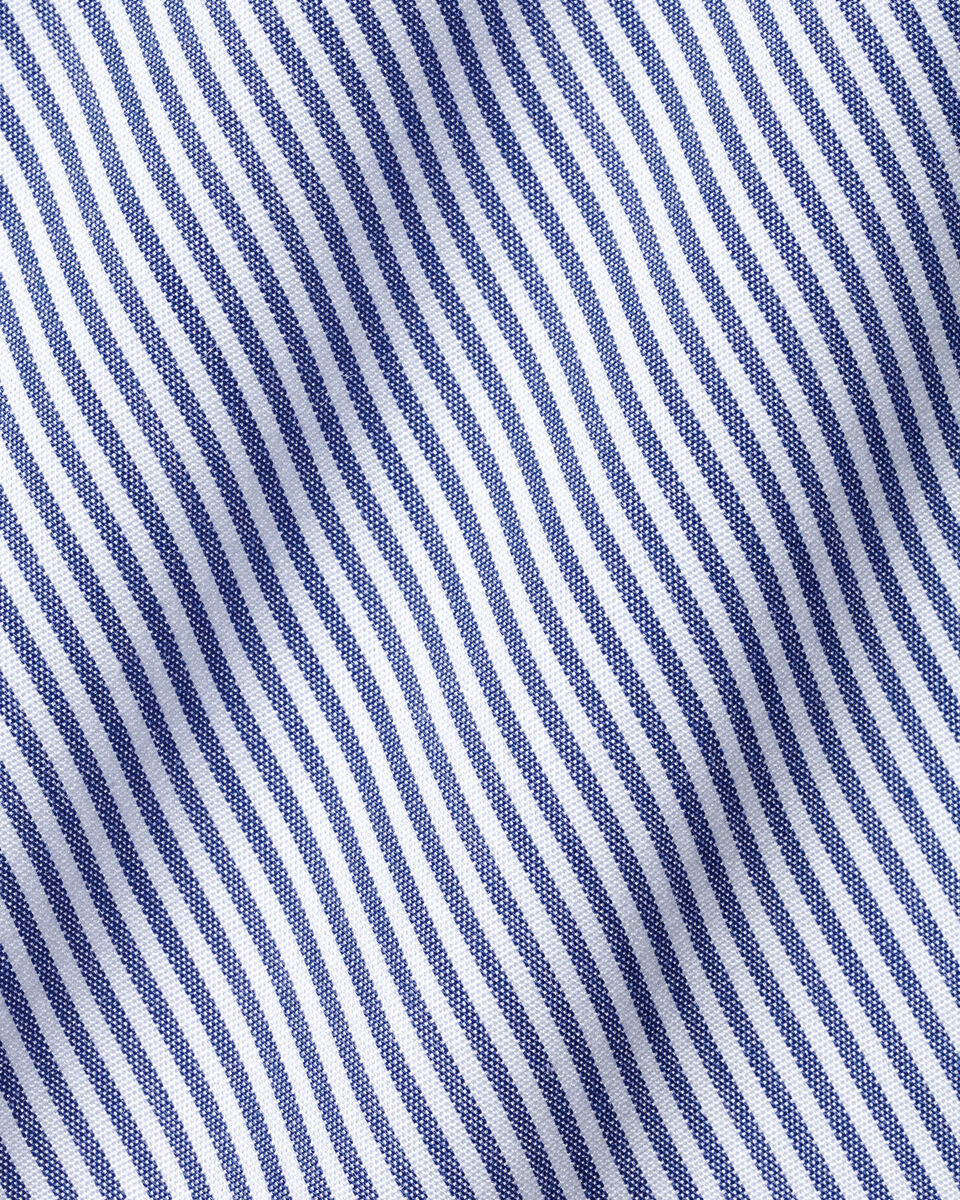 Non-Iron Bengal Stripe Shirt - Royal Blue | Charles Tyrwhitt