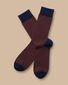 Diamond Socks - Orange & Navy