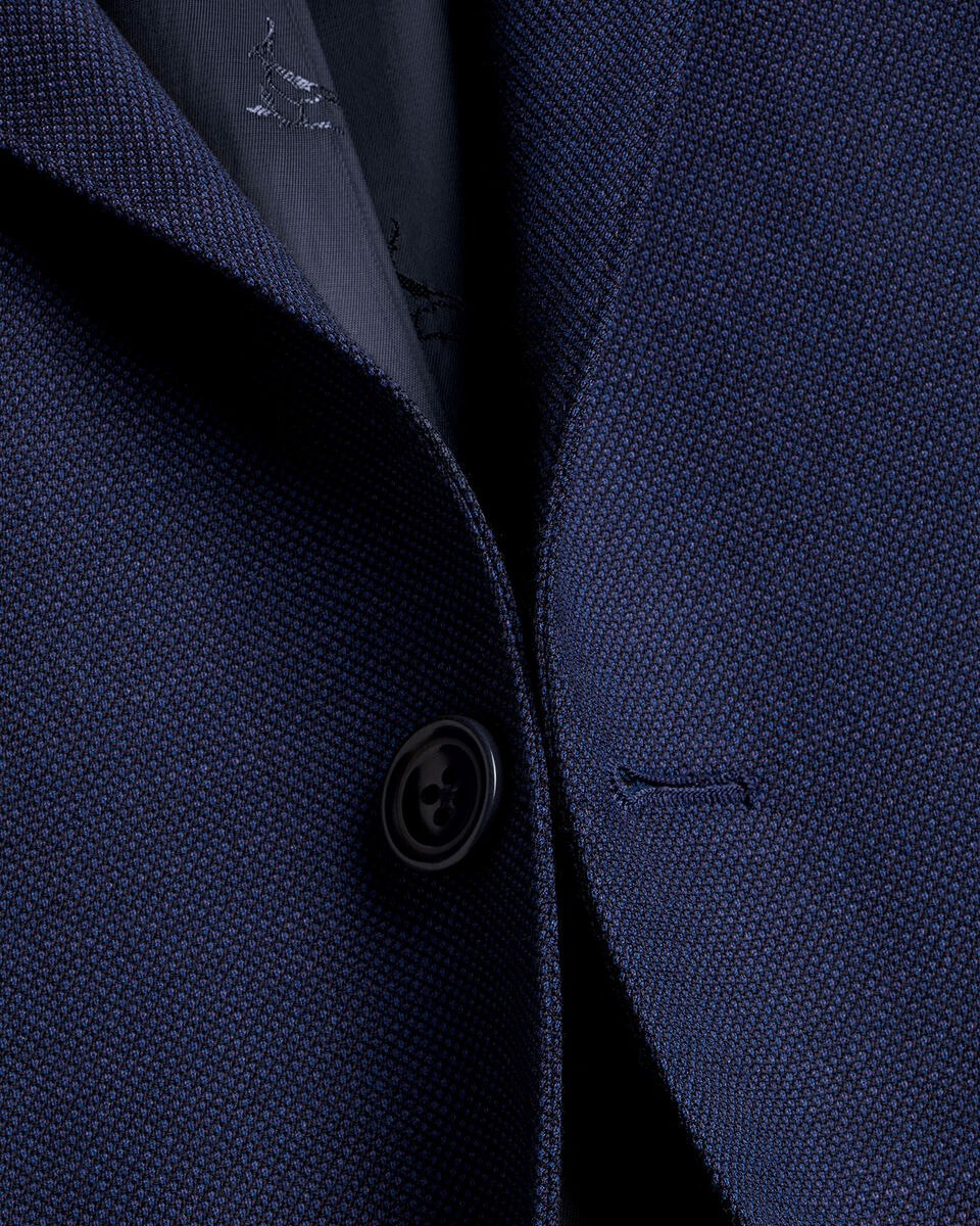 Ultimate Performance Birdseye Suit Jacket - Indigo Blue | Charles Tyrwhitt