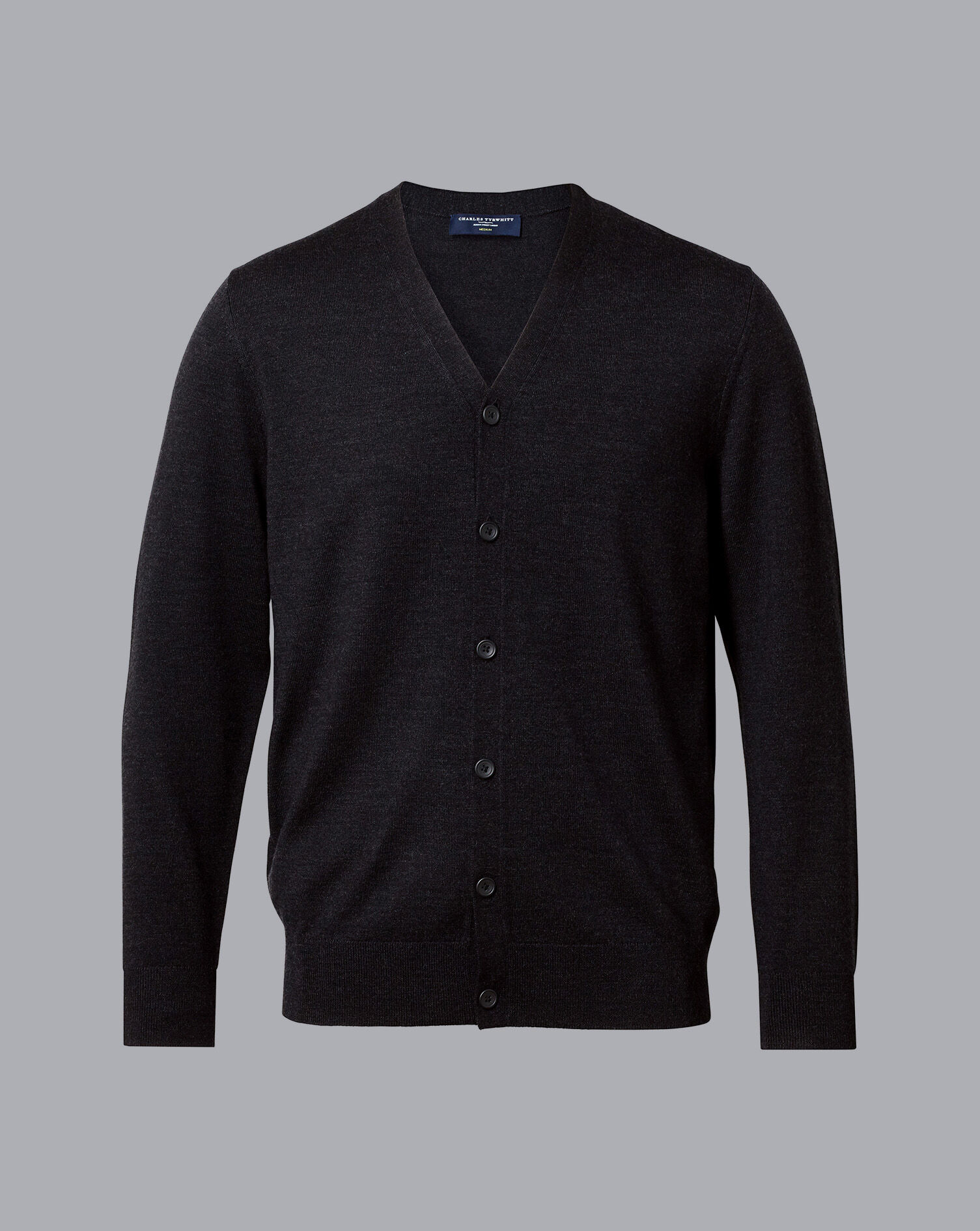 charcoal cardigan mens