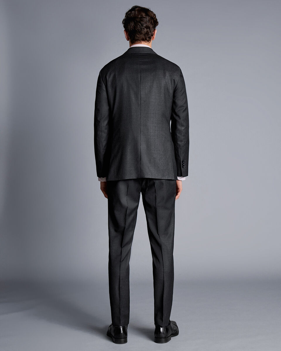 Italian Luxury Suit - Charcoal Grey | Charles Tyrwhitt