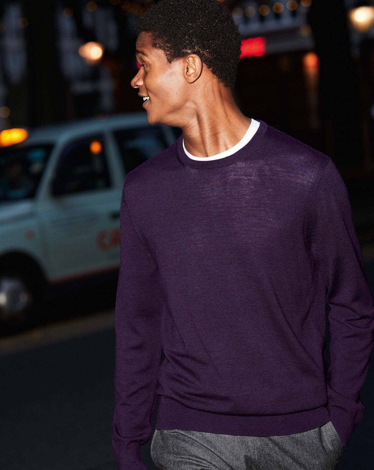 dark plum sweater