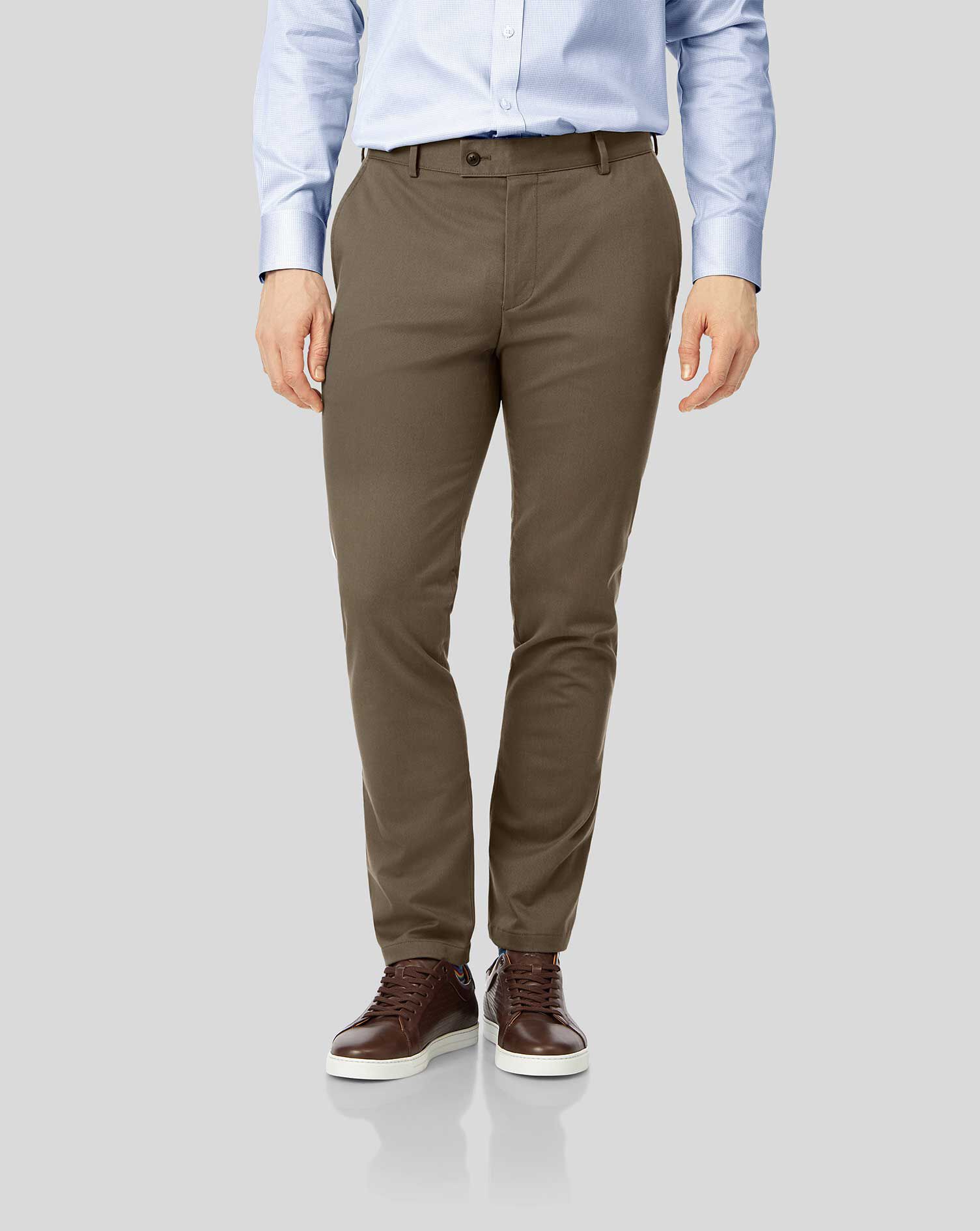 non iron slim fit chinos