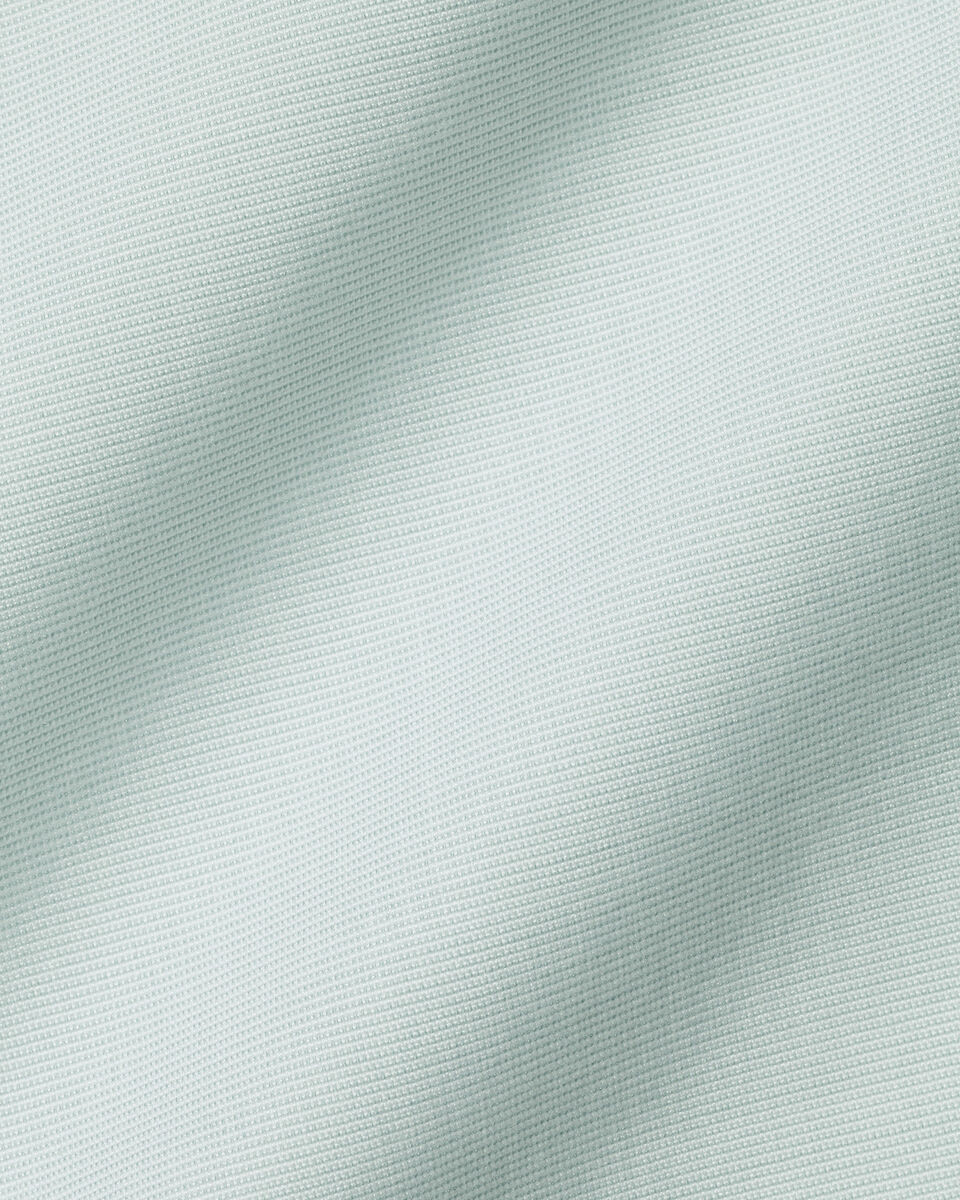Cutaway Collar Non-Iron Poplin Shirt - Aqua Green | Charles Tyrwhitt