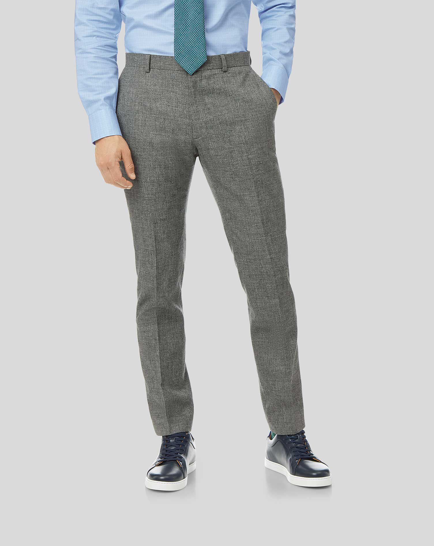 grey wool suit pants