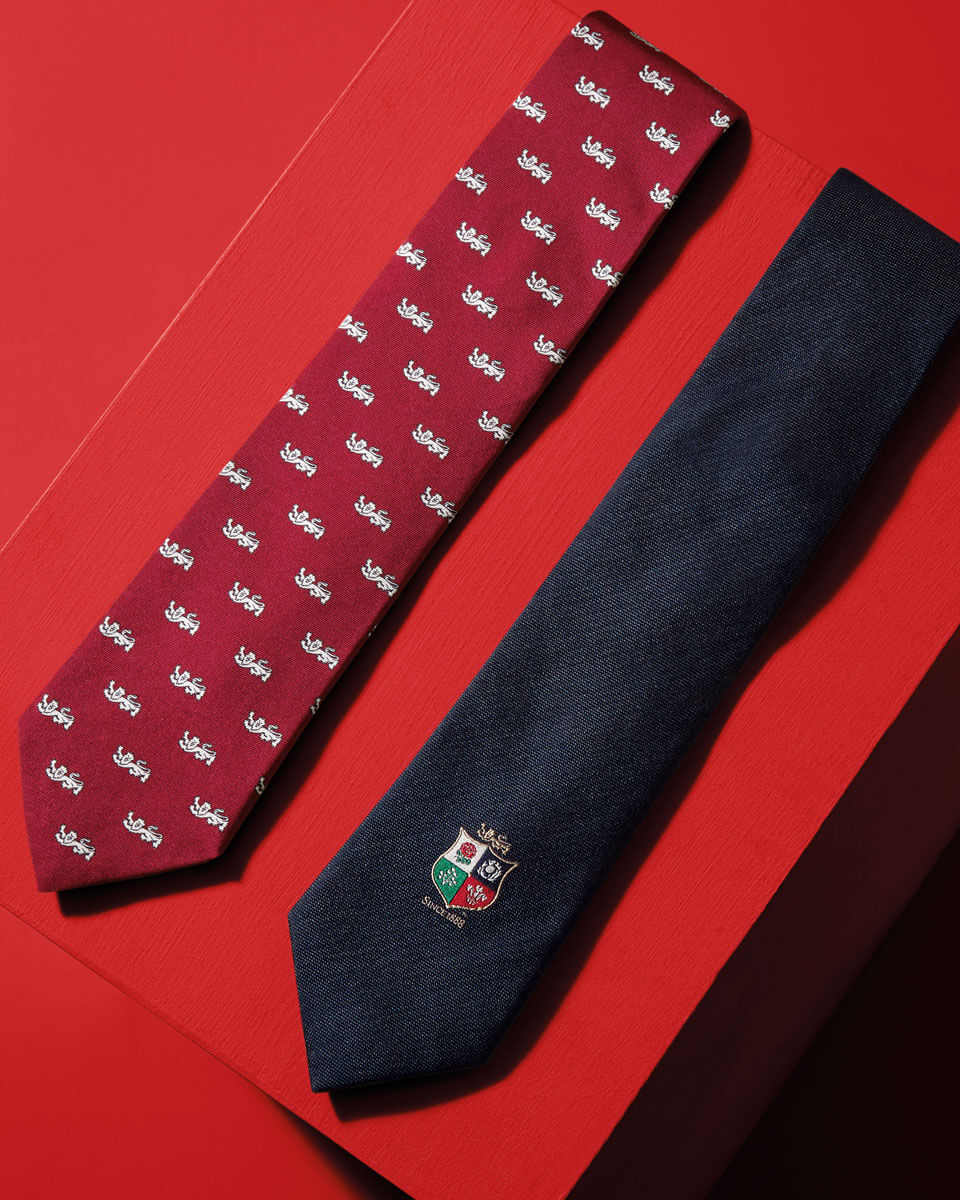 The Lions Woven Tie - Navy