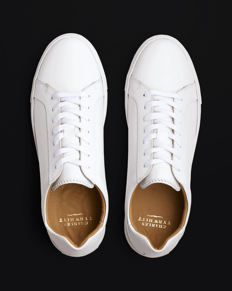 Leather Sneakers - White 