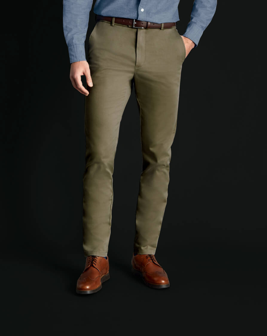 Chino Sans Repassage Ultimate - Vert Olive