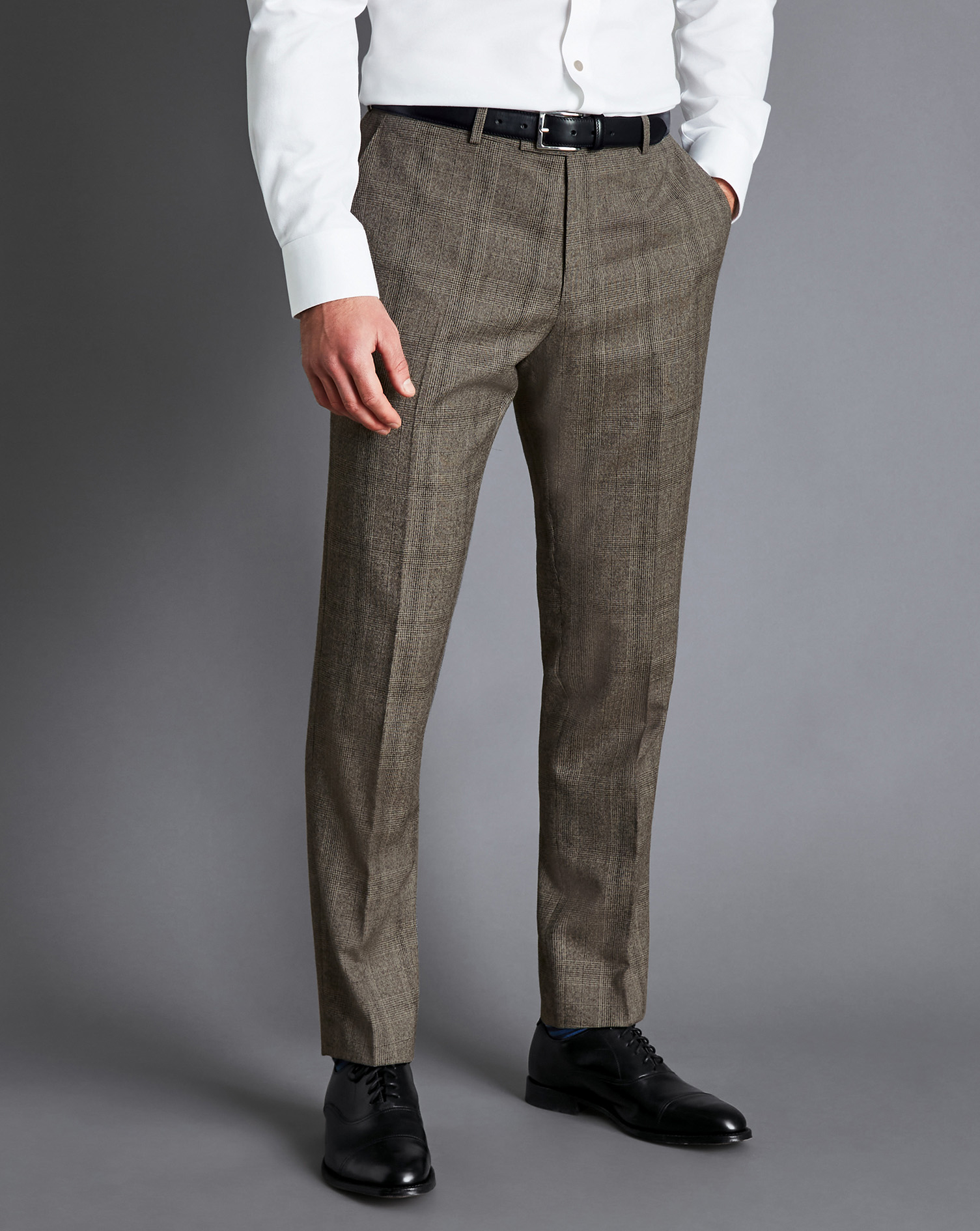 Prince of Wales Check Suit - Oatmeal