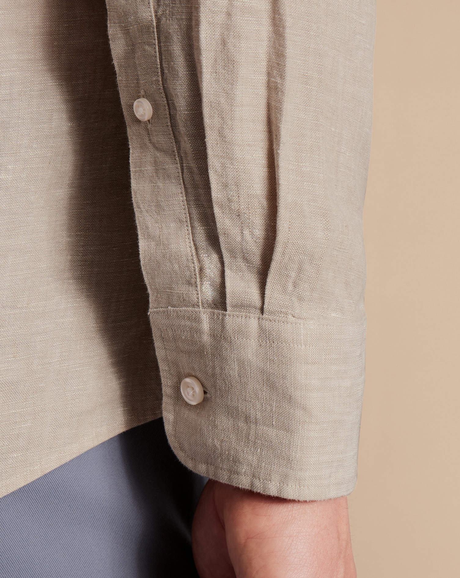 Pure Linen Shirt - Oatmeal