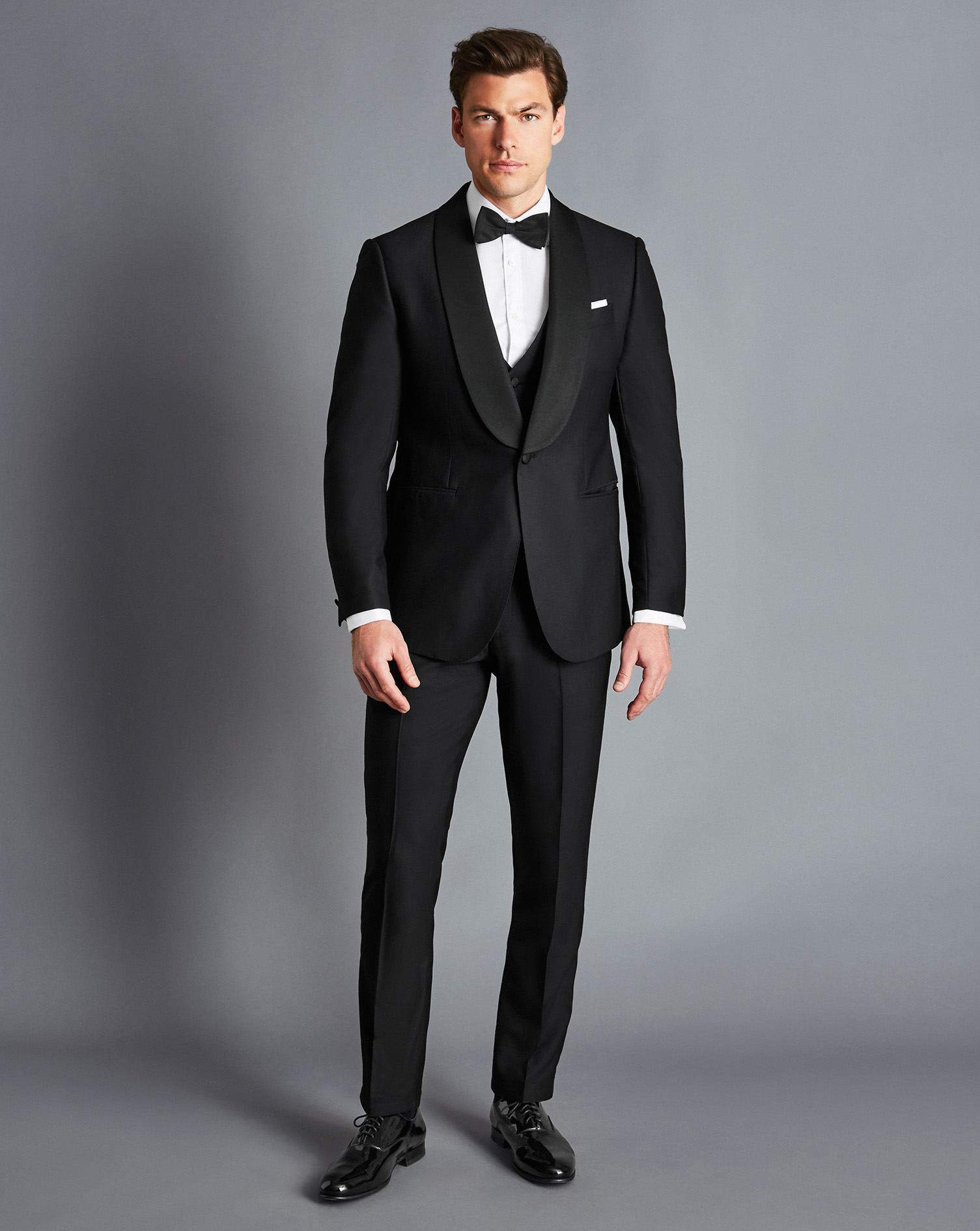 Shawl Lapel Dinner Suit Jacket - Black