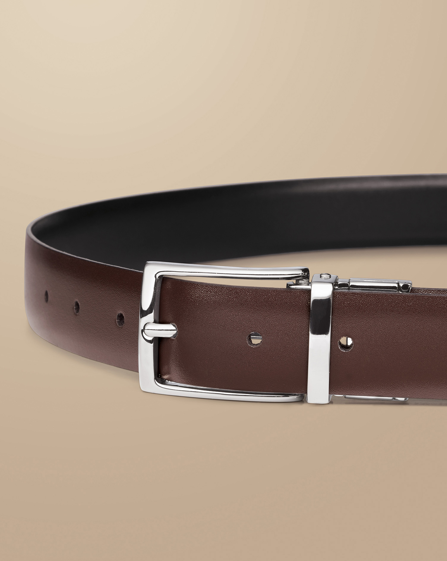 Made in England Reversible Belt - Black & Brown