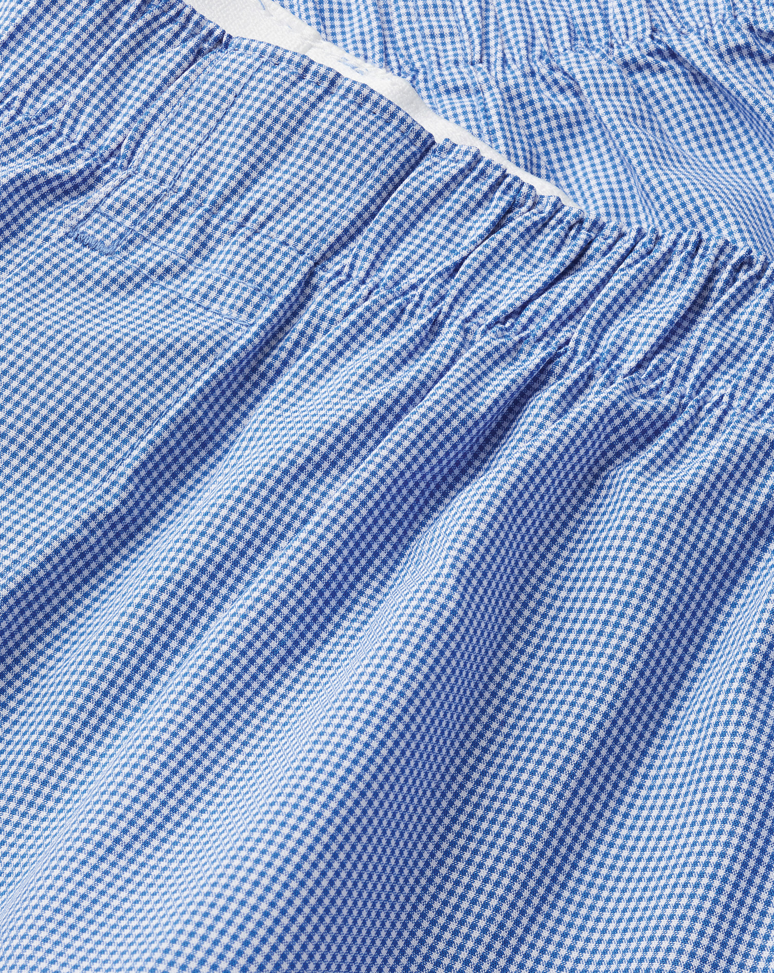 Micro Grid Woven Boxers - Royal Blue