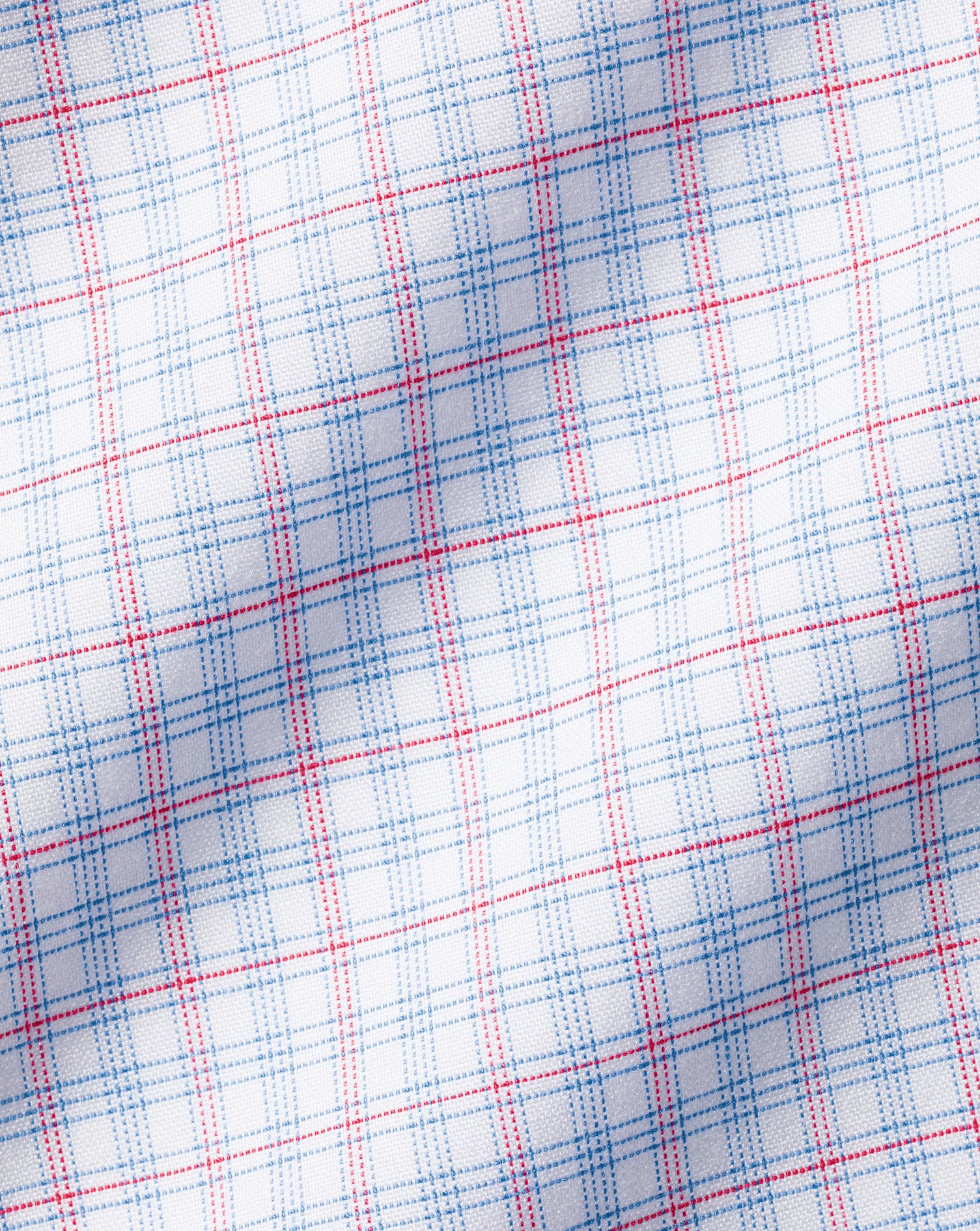 Cutaway Collar Non-Iron Check Shirt - Bright Pink