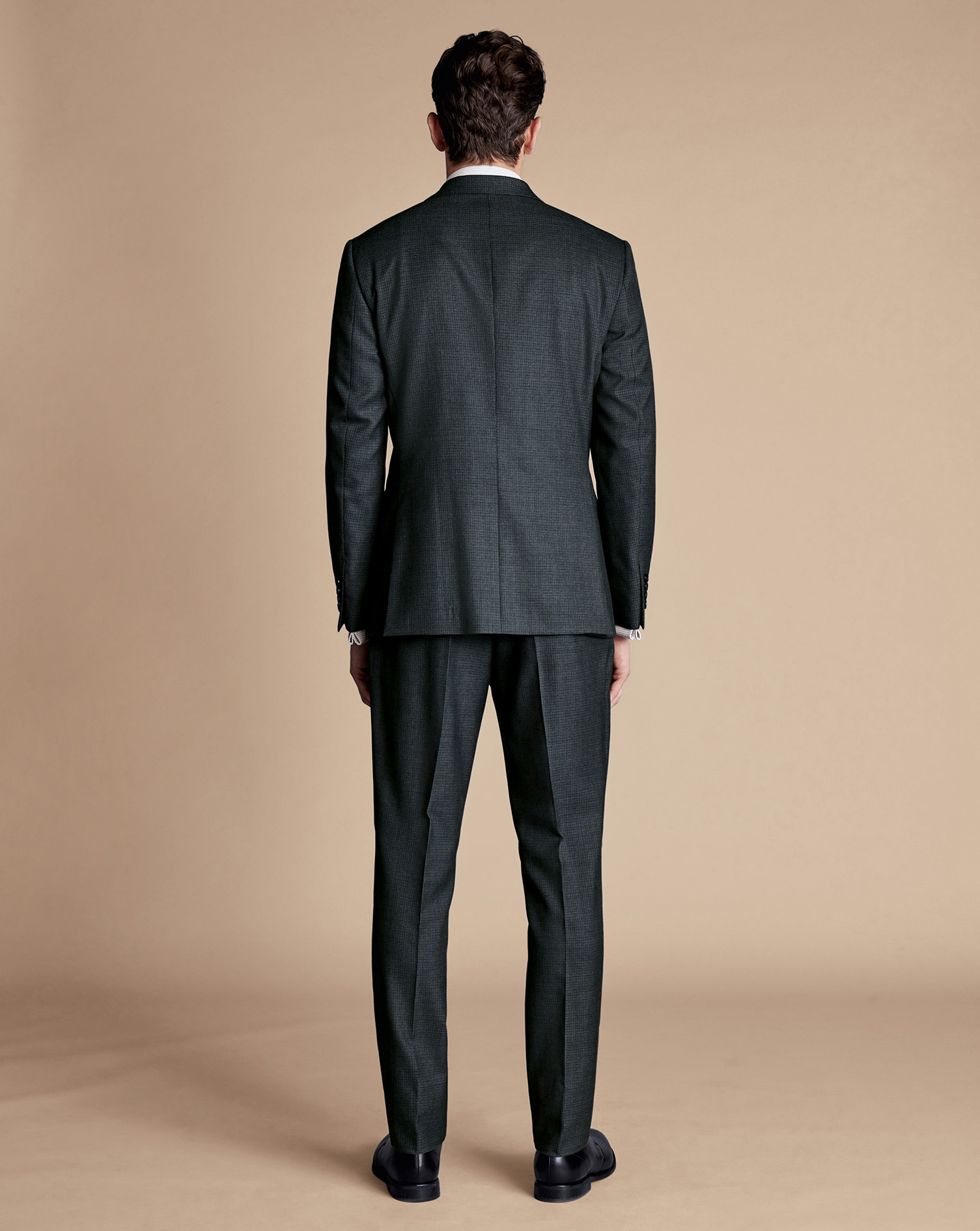 Micro Check Suit - Dark Grey