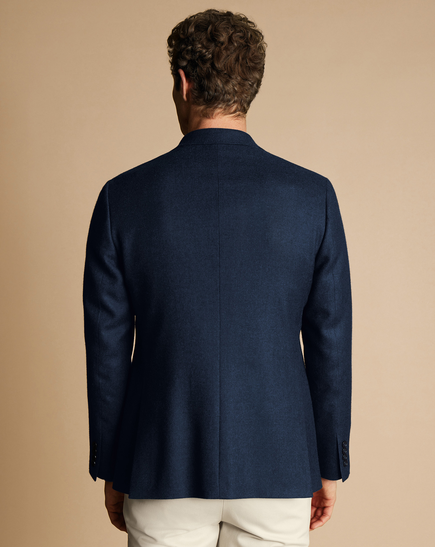 Twill Wool Jacket - Navy