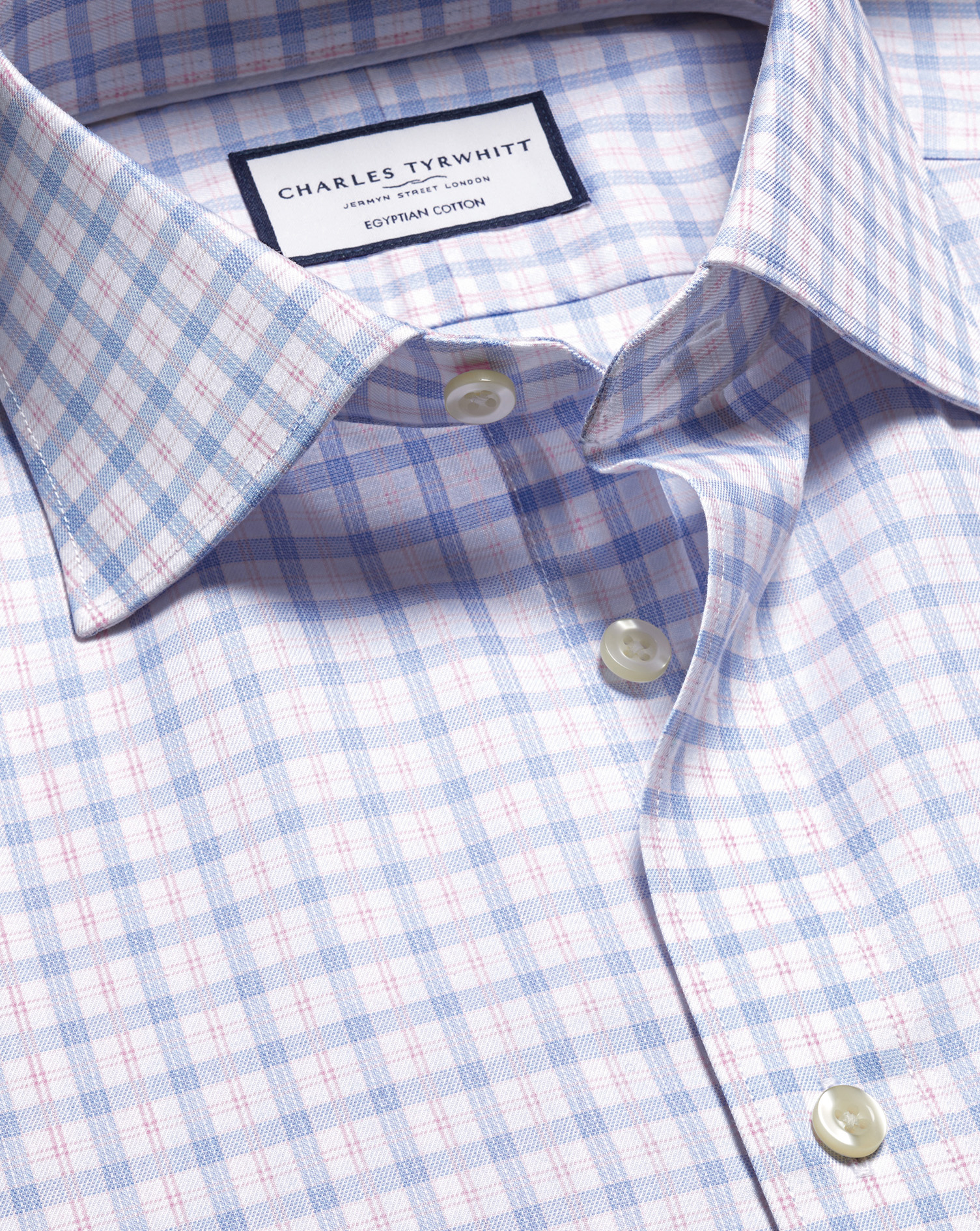 Luxury Check Shirt - Pink & Sky