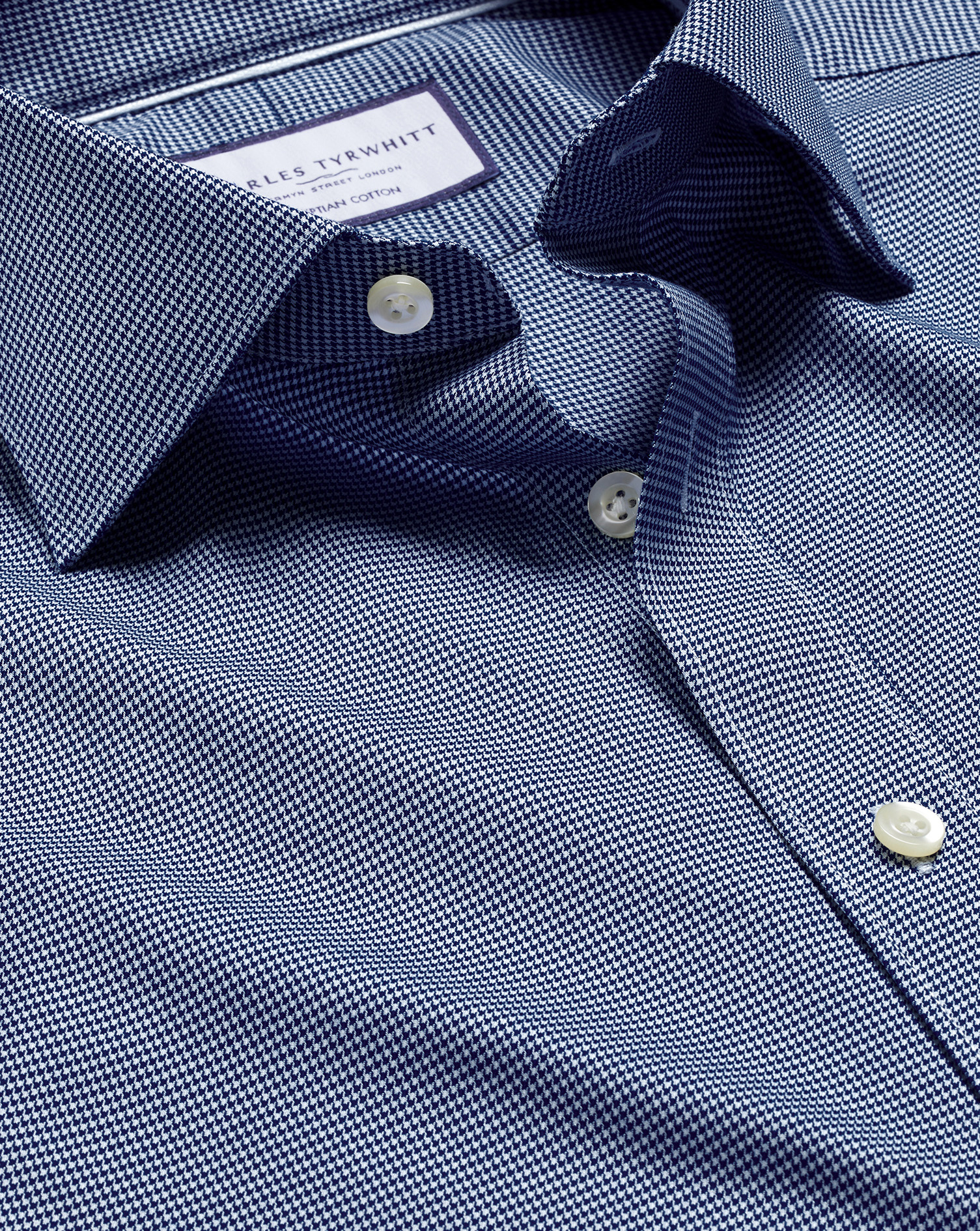 Luxury Puppytooth Shirt - Royal Blue 