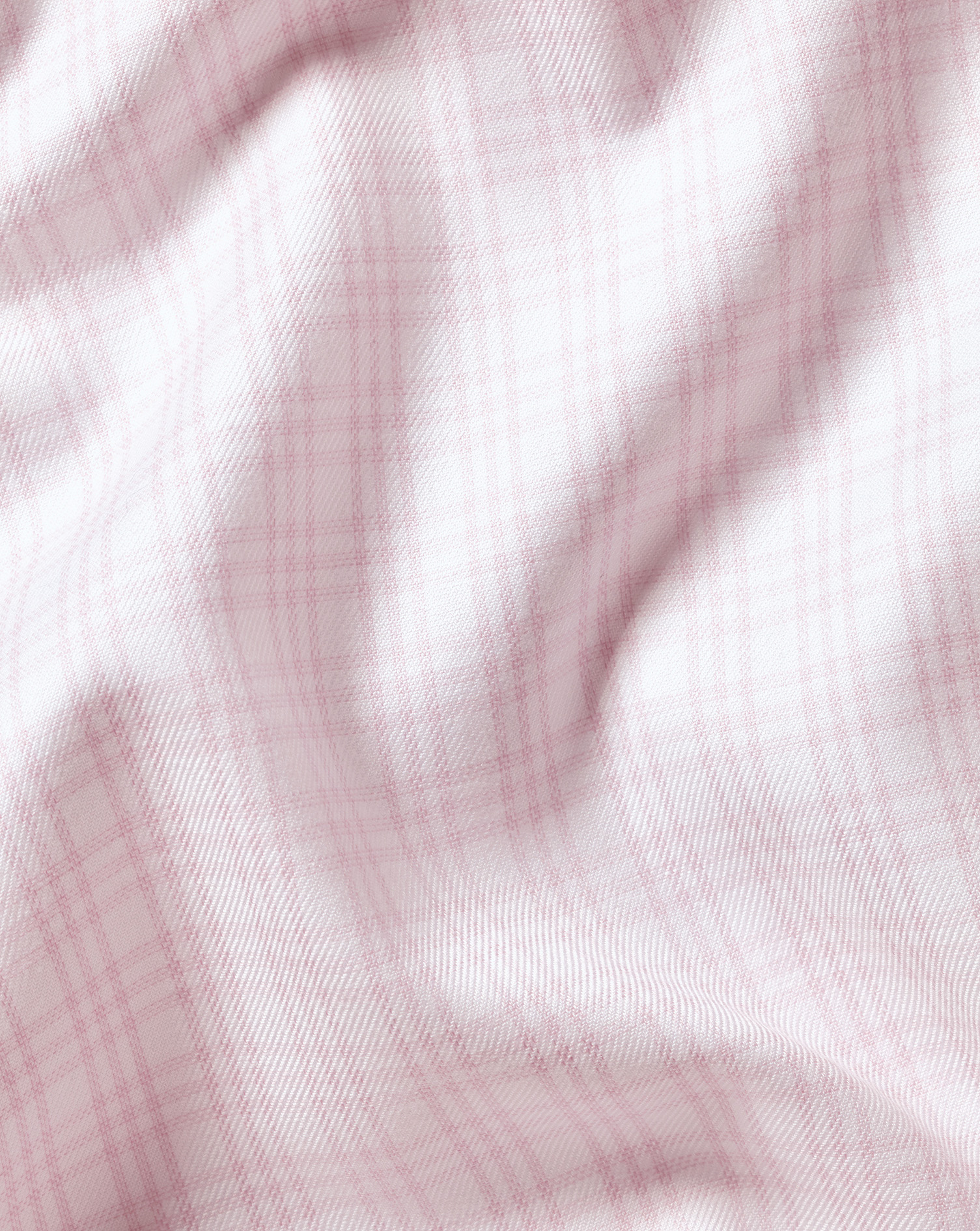 Non-Iron Twill Check Shirt - Pink