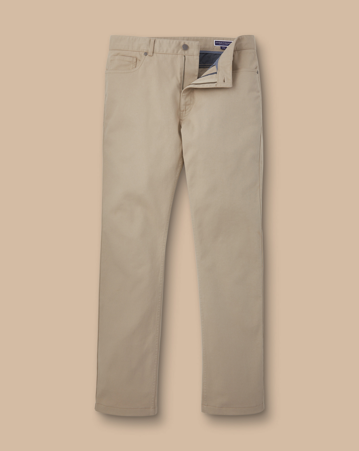 Twill 5 Pocket Jeans - Stone