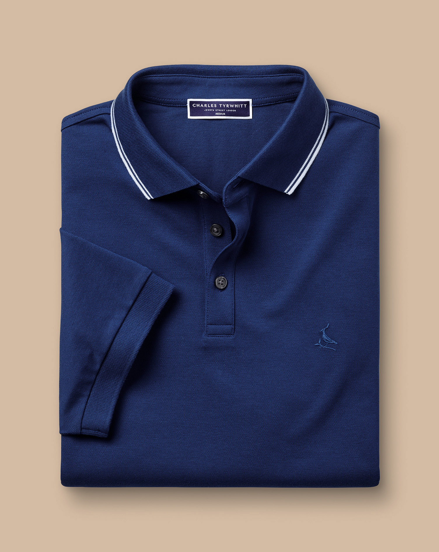 Tyrwhitt Pique Polo - Royal Blue