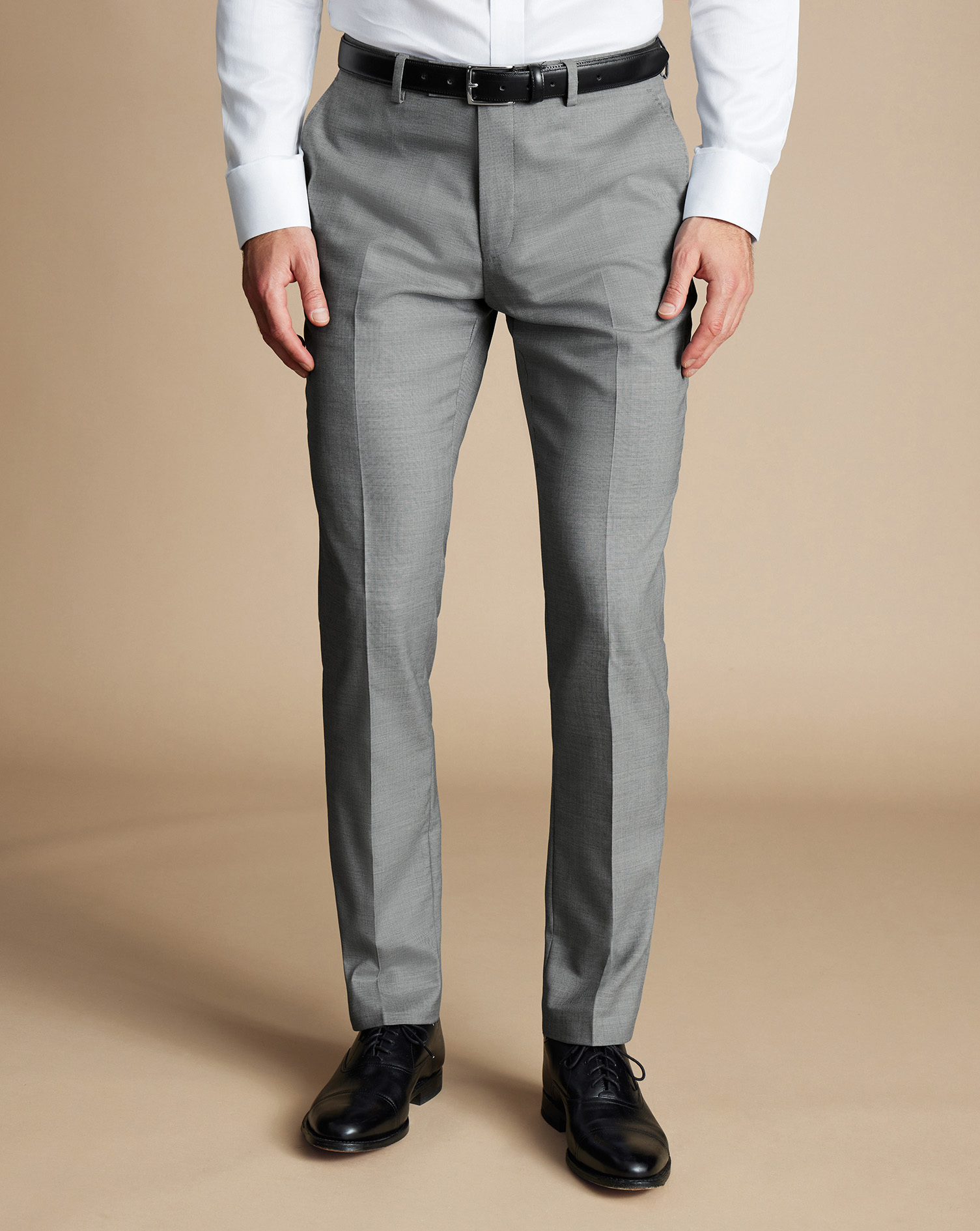 Ultimate Performance Sharkskin Suit Trousers - Grey