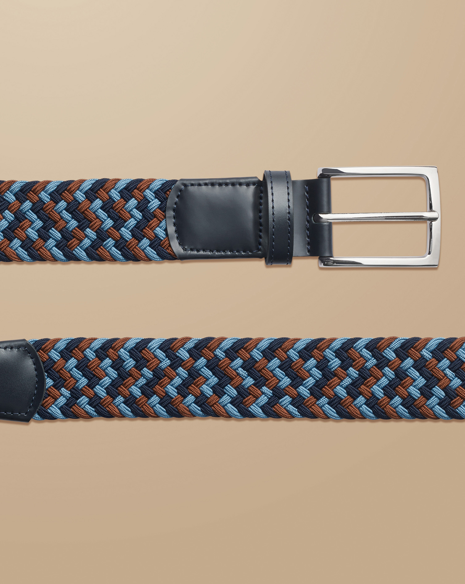 Casual Stretch Belt - Navy Multi