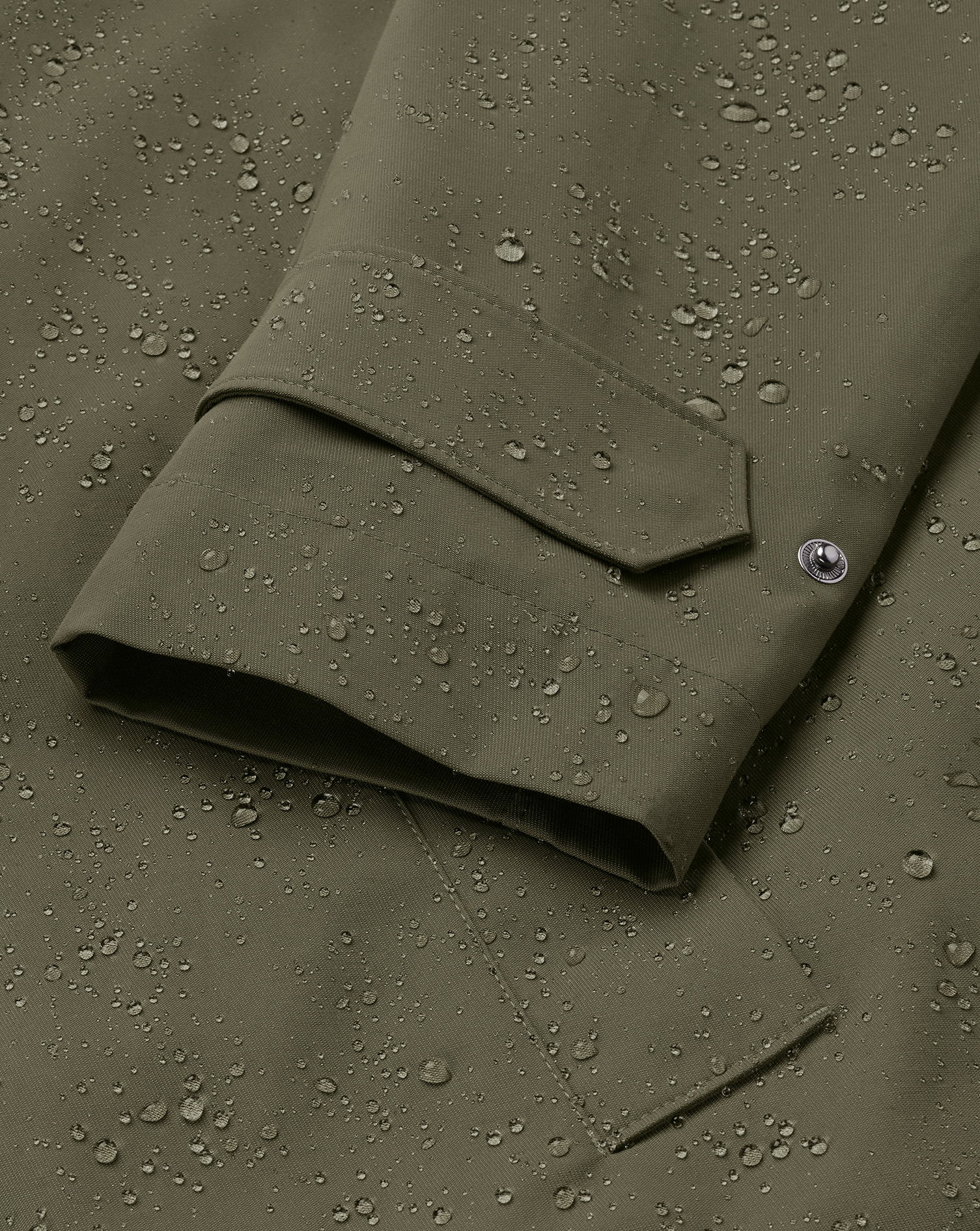 3-In-1 Rain Mac - Olive Green