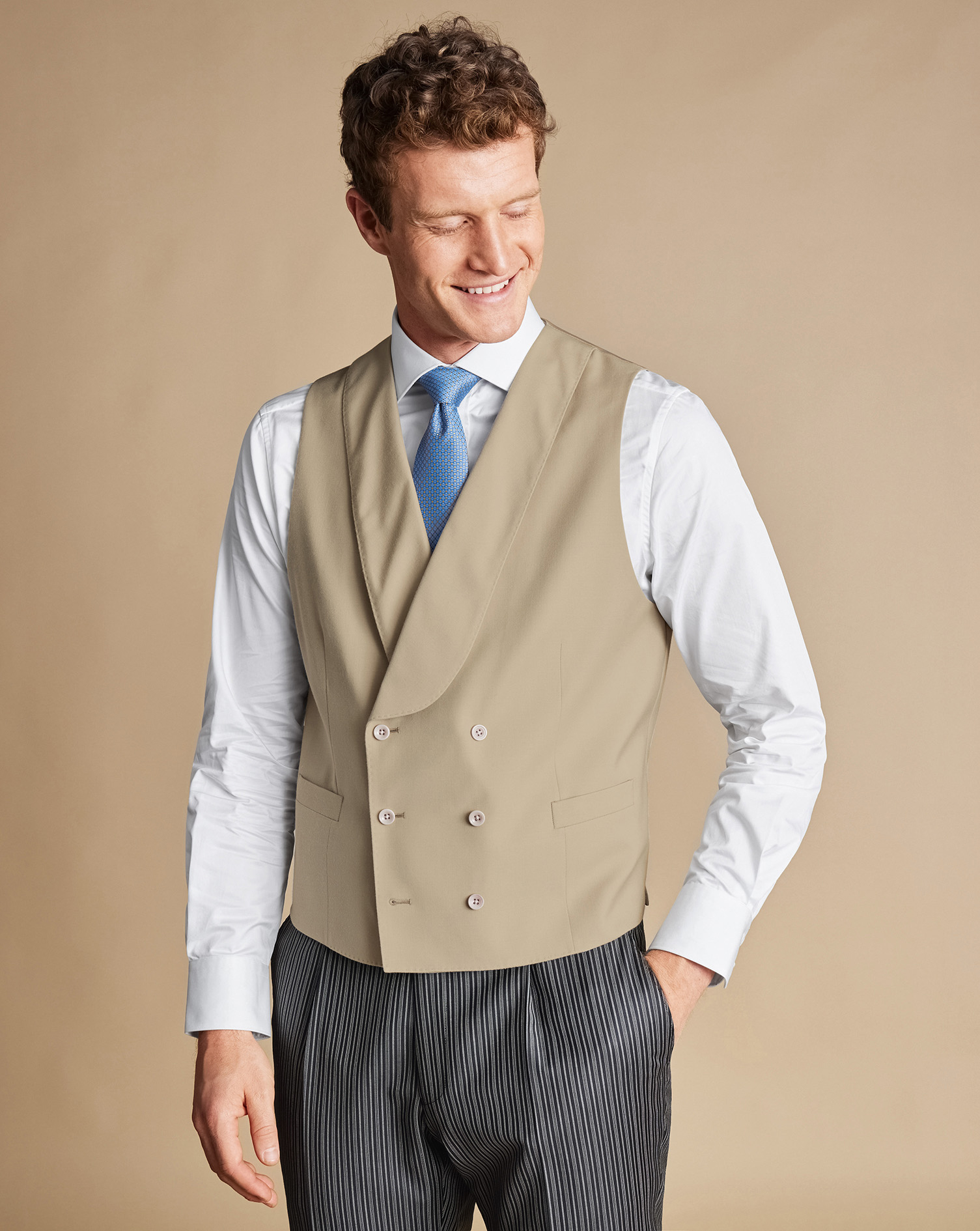 Morning Suit Waistcoat - Sand