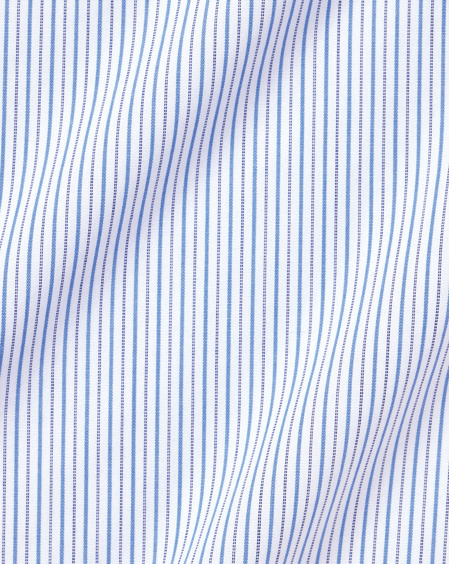 Cutaway Collar Non-Iron Stripe Shirt - Ocean Blue