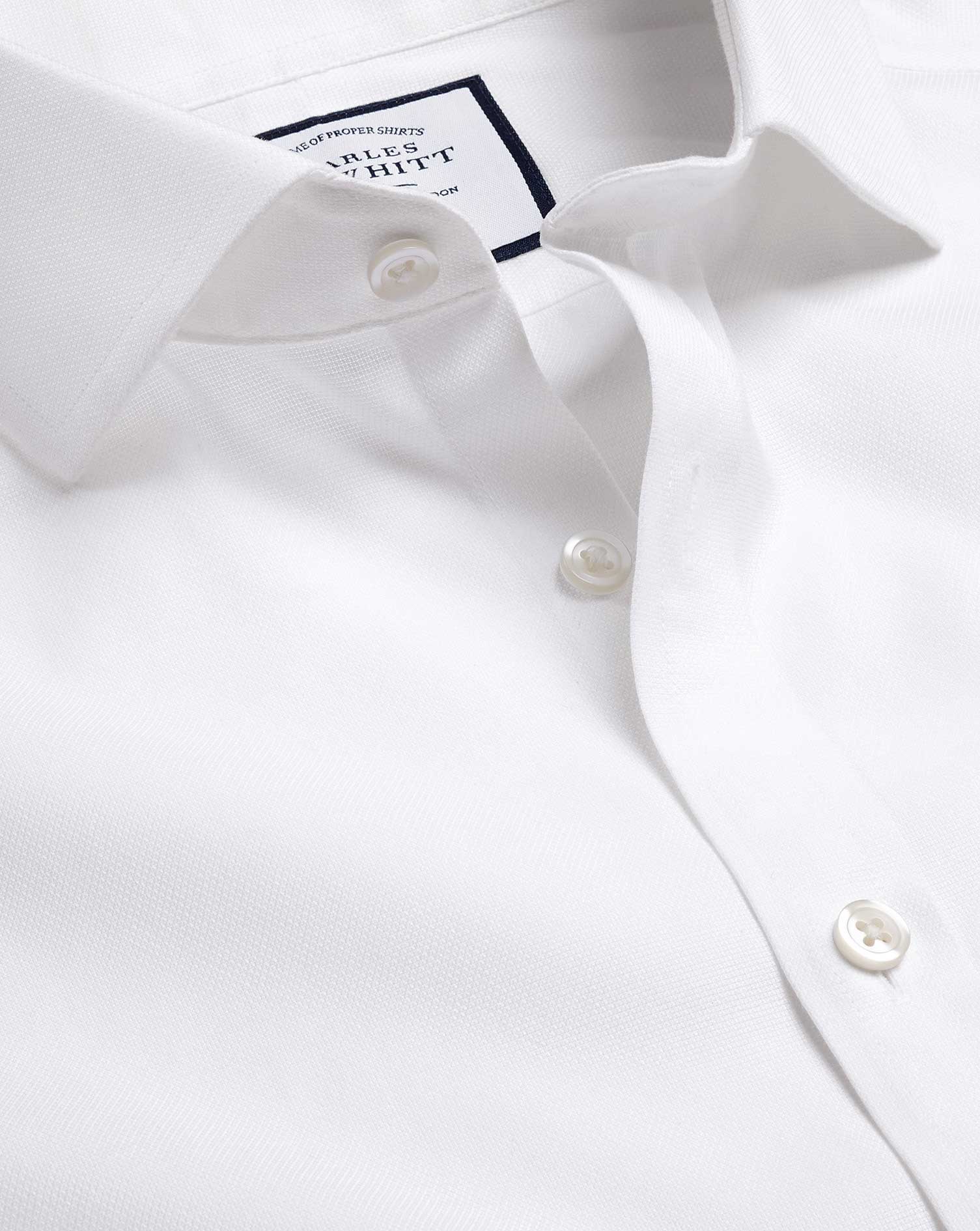 Shirt 87C Collar- Cotton100% Broad Gather Stitch- 3 Layers-Off White