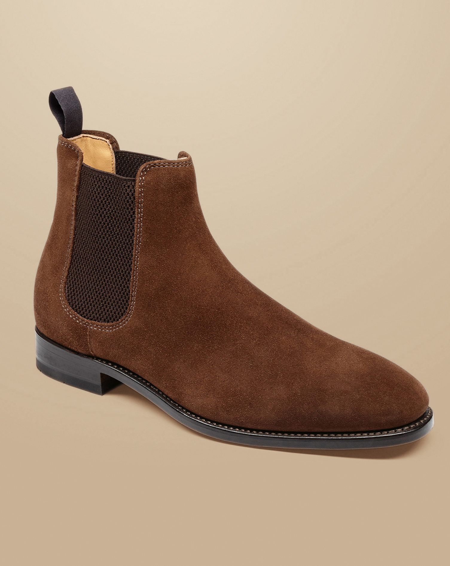 Suede Chelsea Boots - Walnut Brown