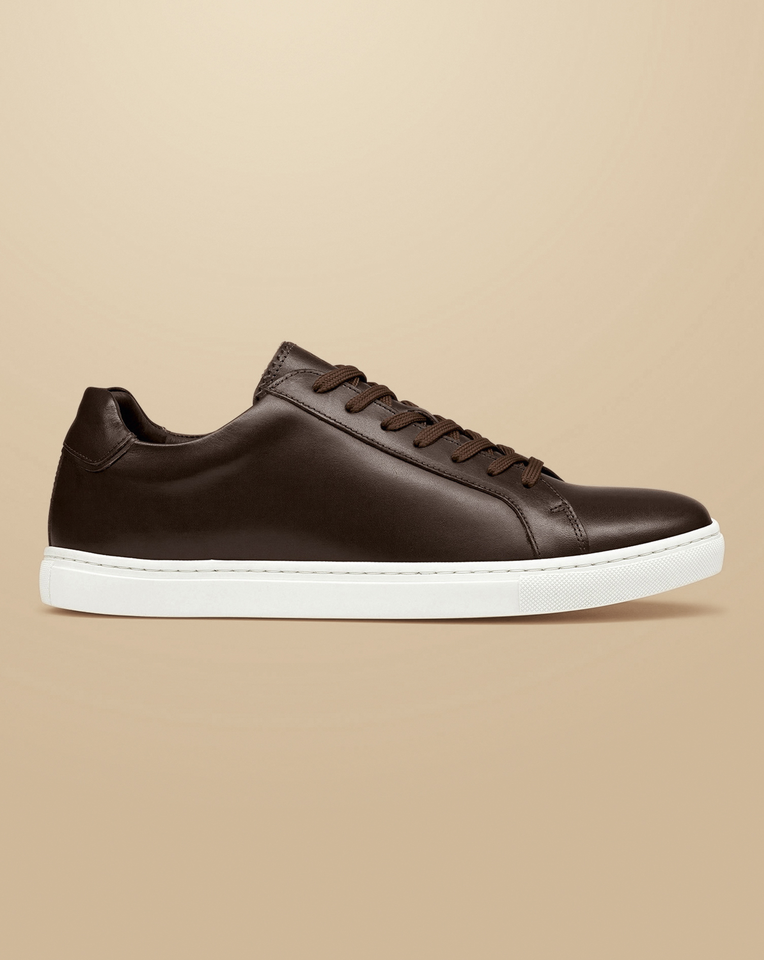 Leather Trainers - Dark Chocolate