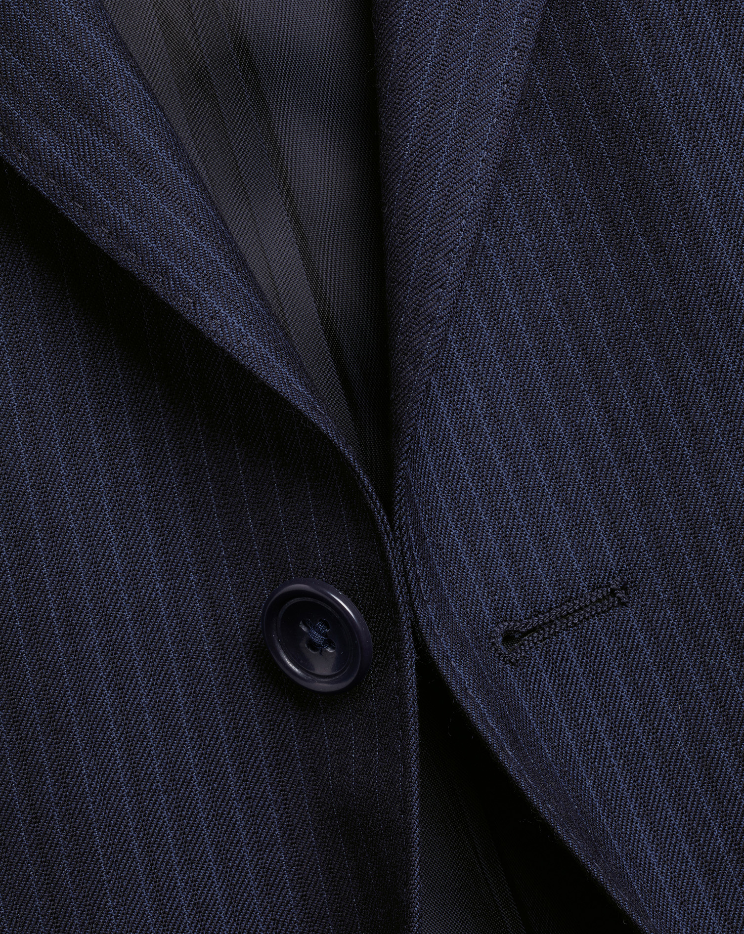 Stripe Suit Jacket - Navy