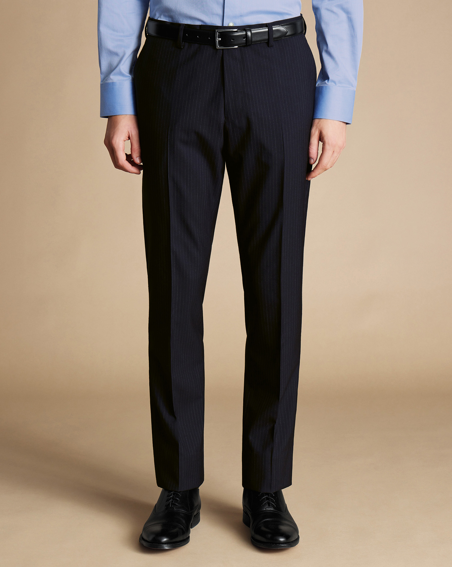 Ultimate Performance Stripe Suit Trousers - Dark Navy