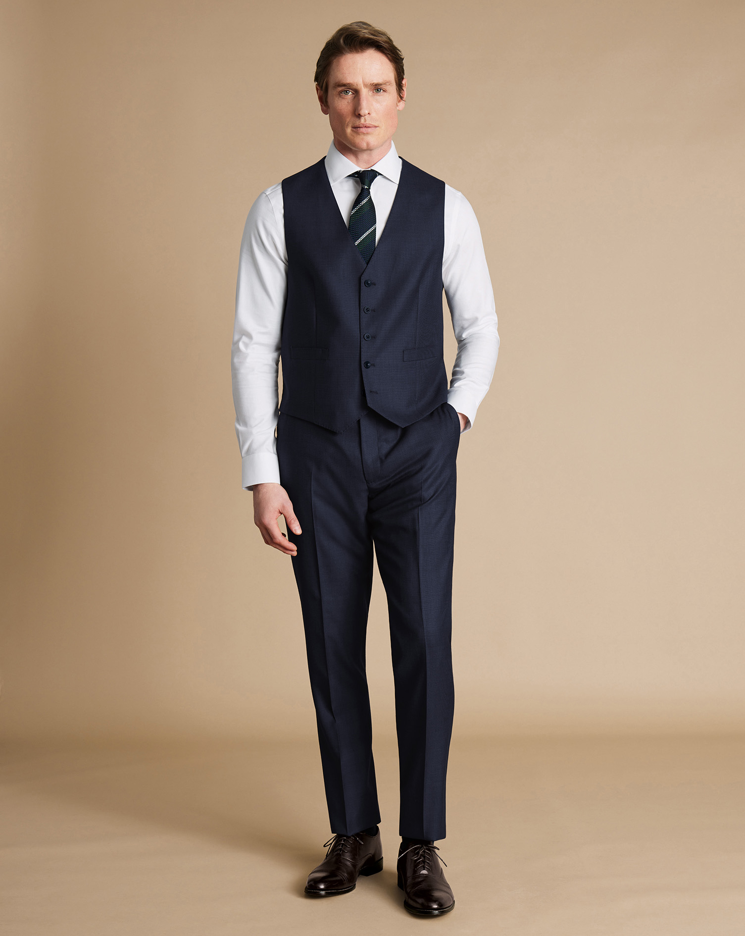 Ultimate Performance End-On-End Suit Waistcoat - Indigo Blue