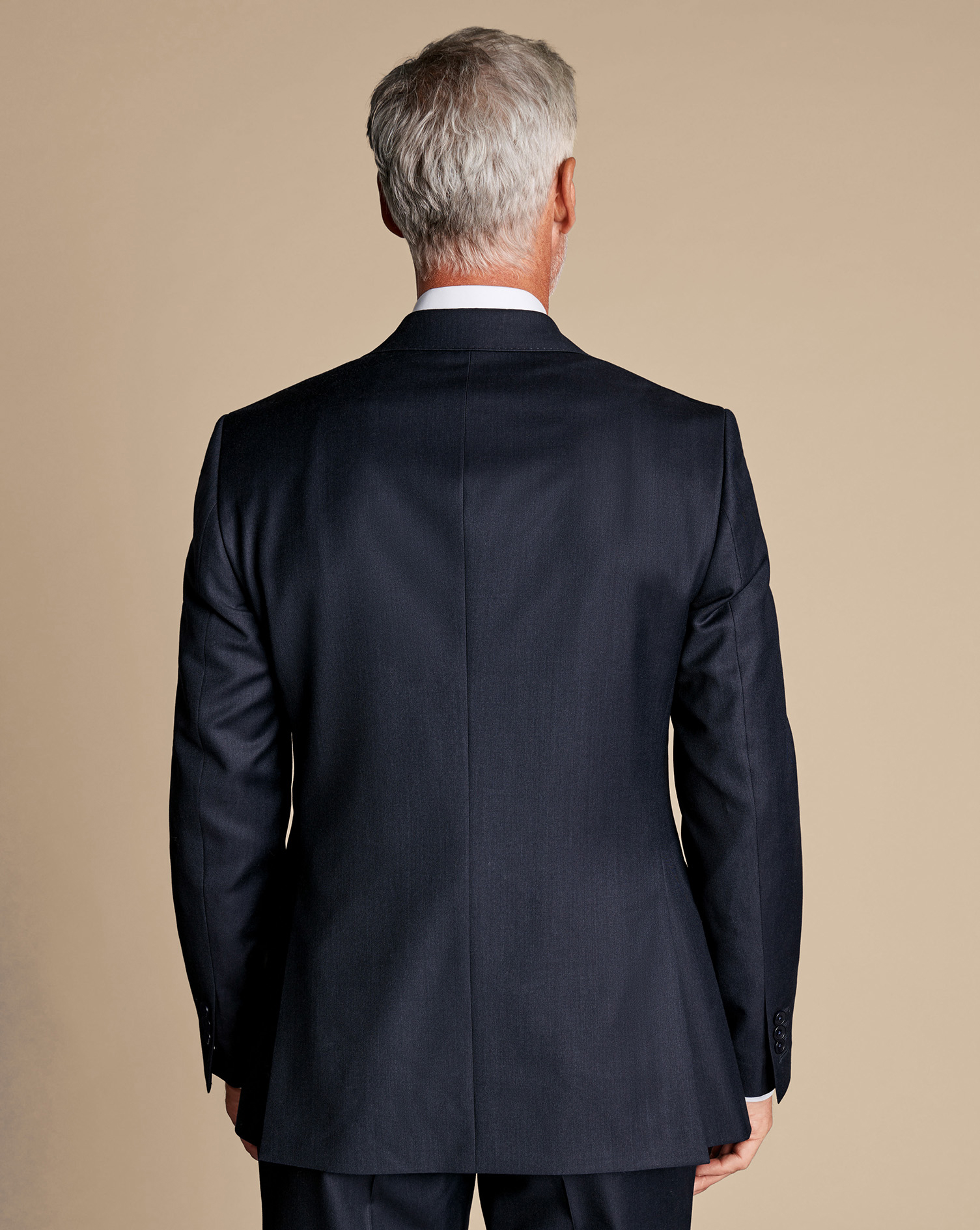 Italian Twill Suit Jacket - Navy