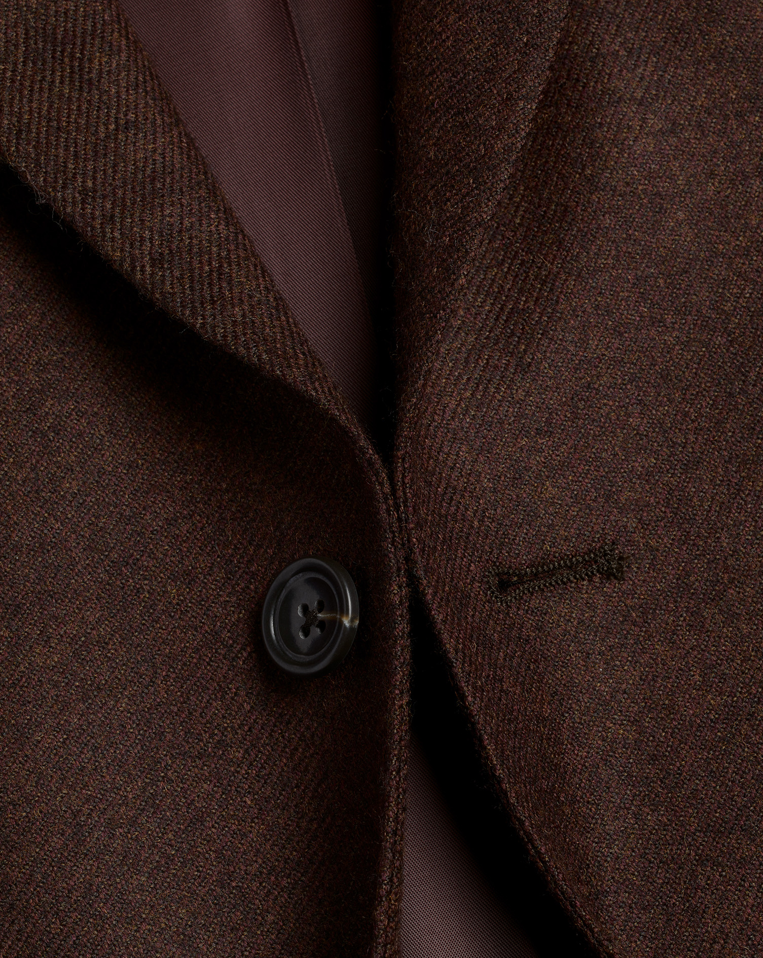 Wool Texture Jacket - Chocolate Brown