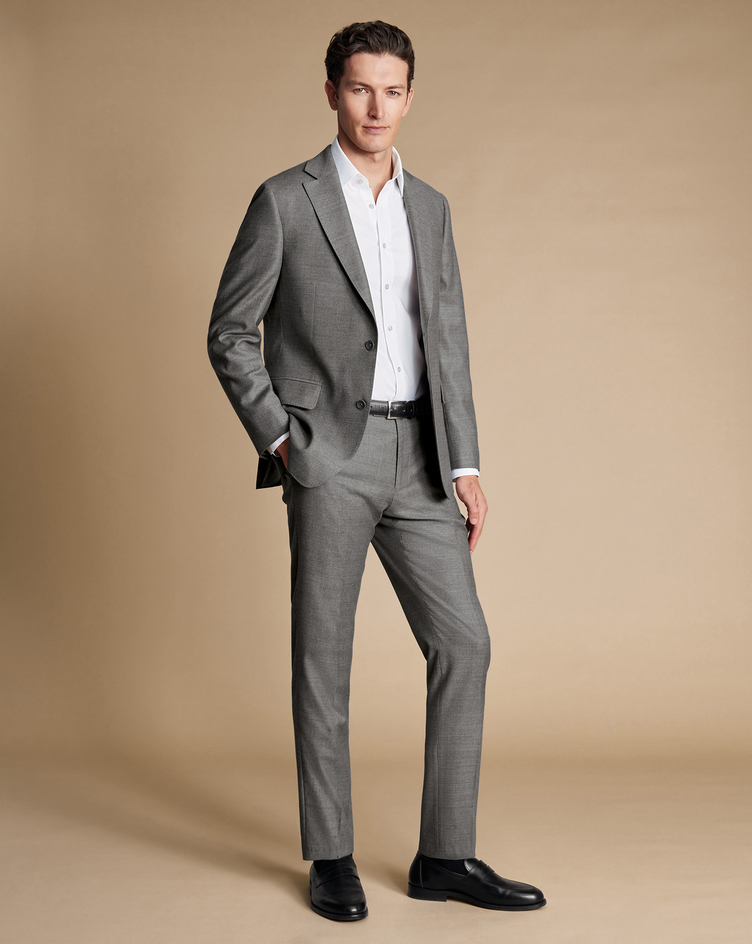 Italian Flannel Suit - Grey