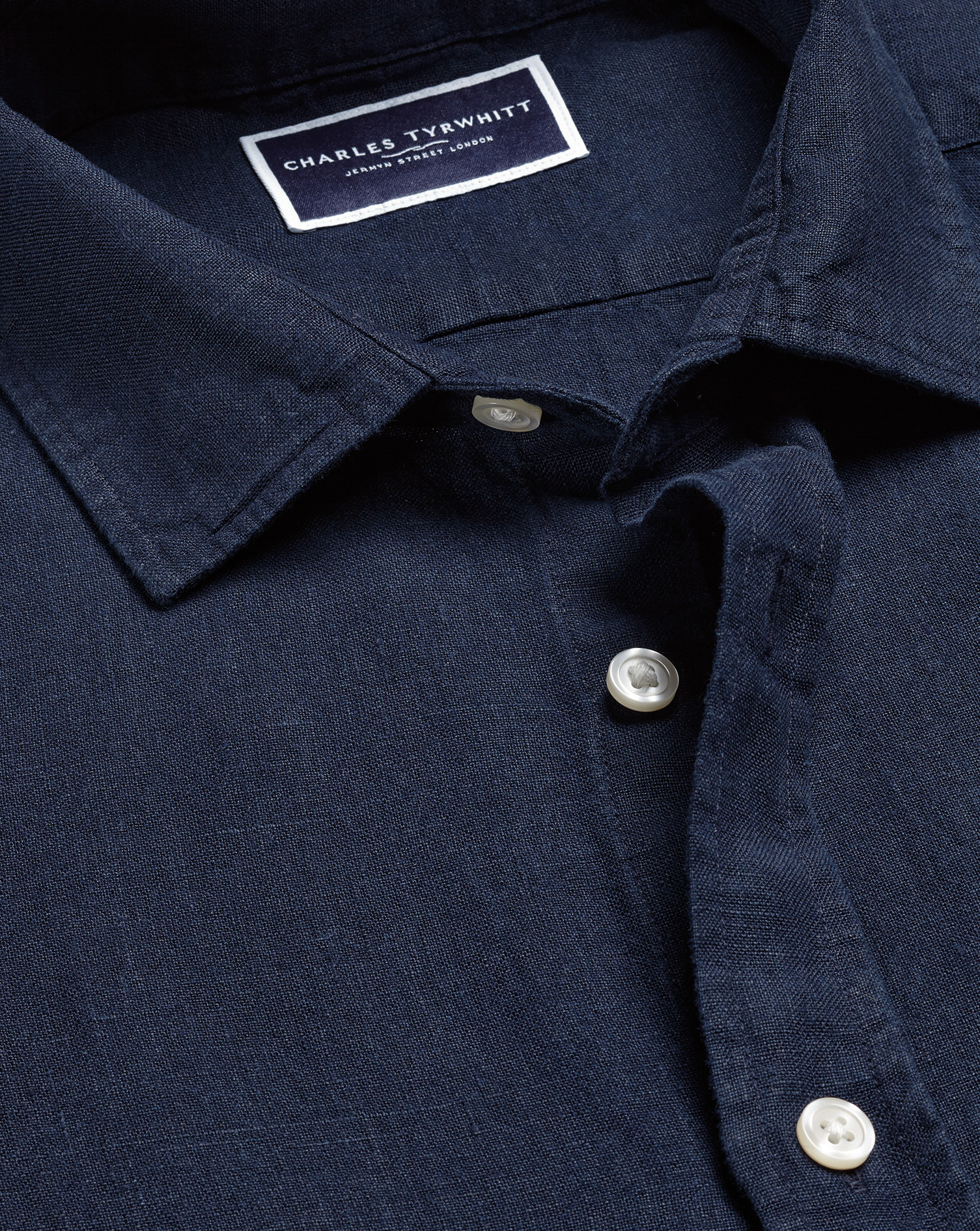 Charles Tyrwhitt Men's  Pure Short Sleeve Casual Shirt In Blue