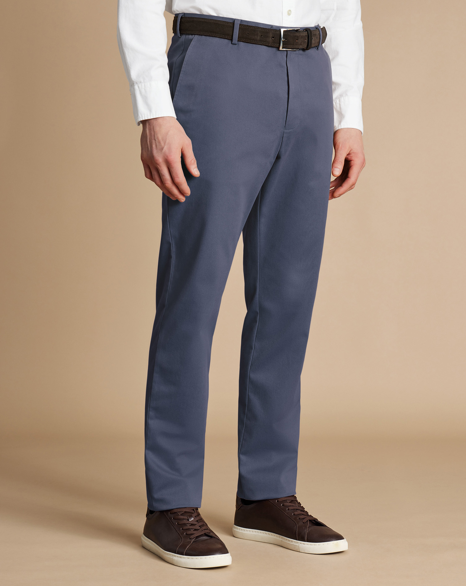 Ultimate Non-Iron Chinos - Steel Blue