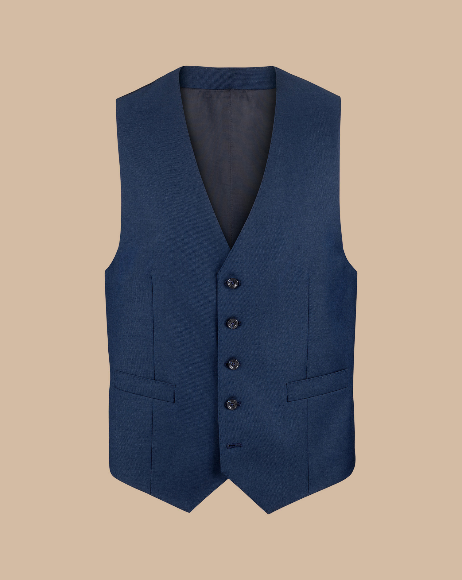 Peak Lapel Natural Stretch Twill Suit - Royal Blue