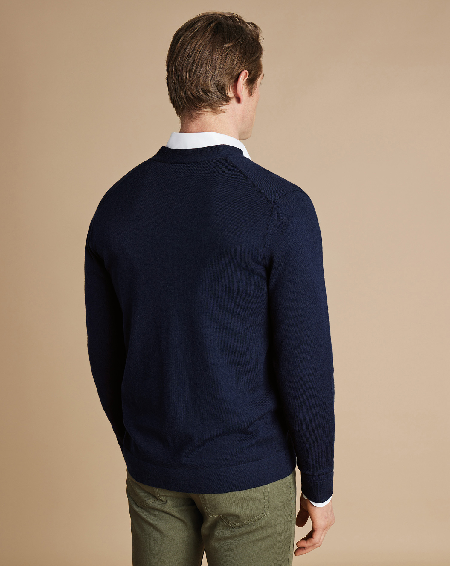 Merino Cardigan - Navy