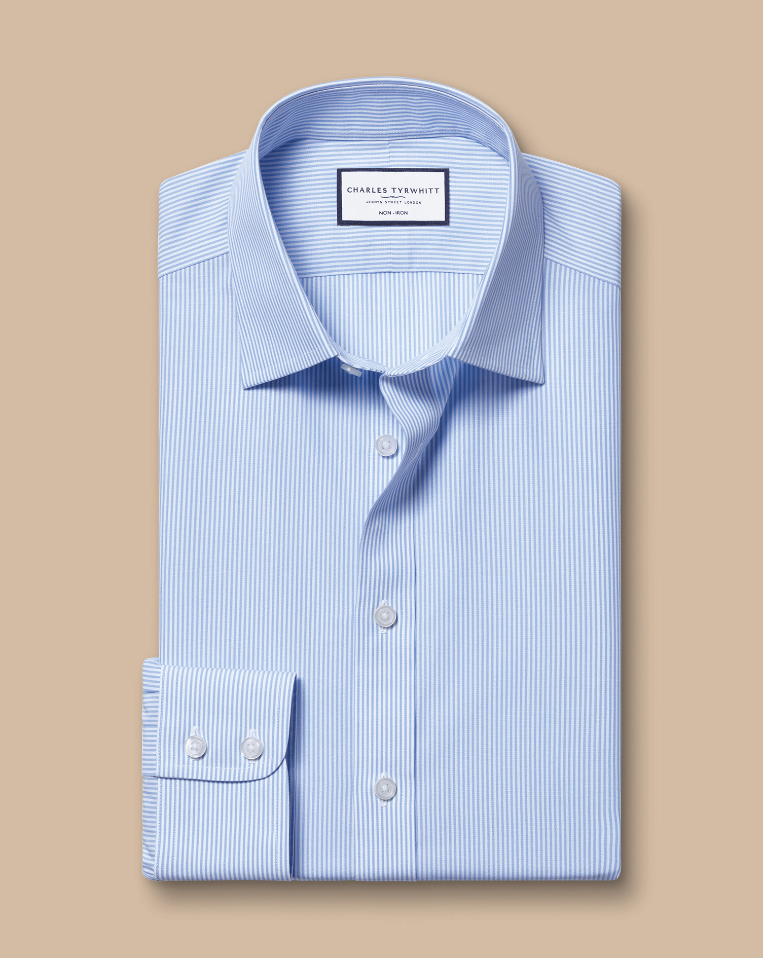 Non-Iron Bengal Stripe Shirt - Sky Blue