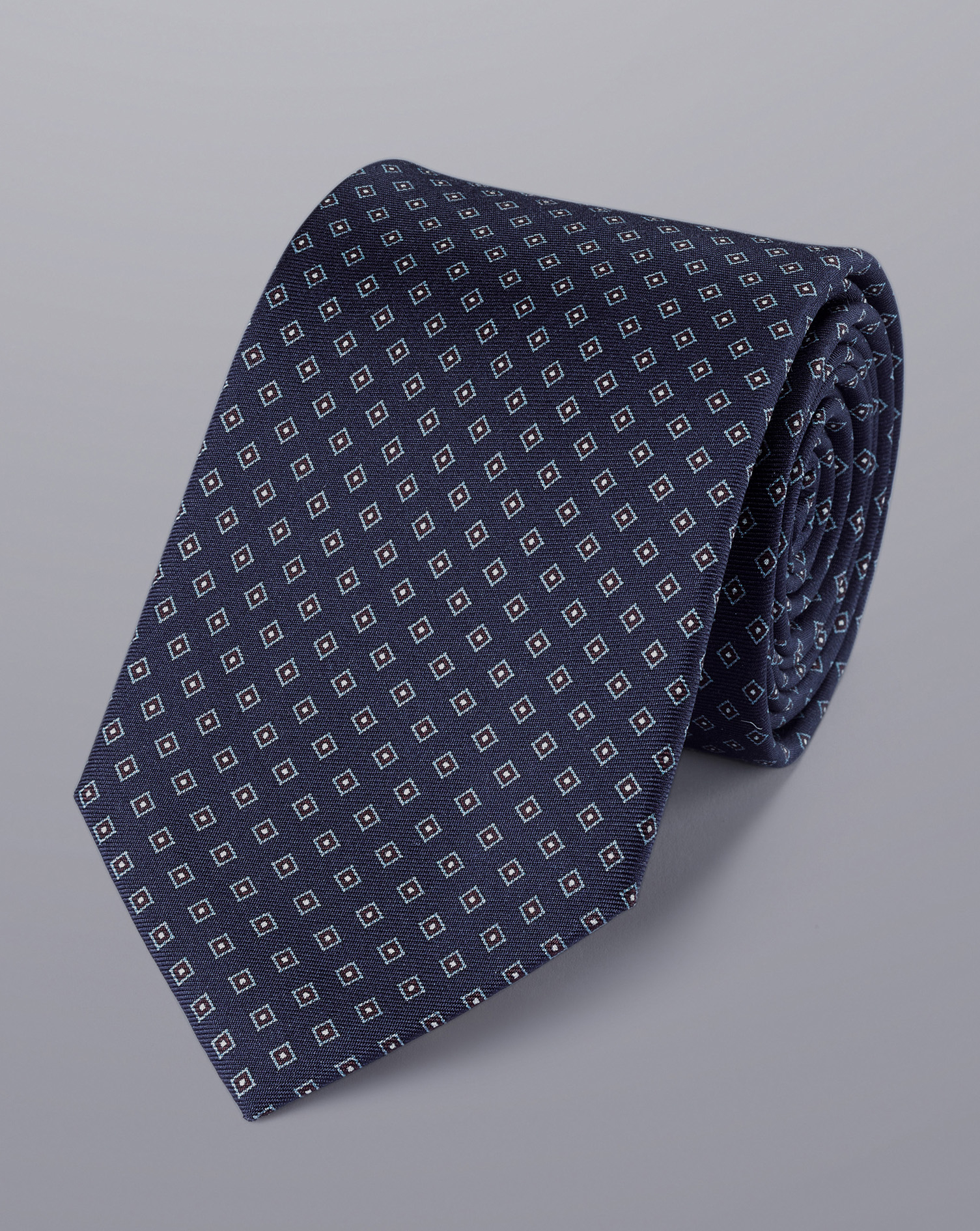 Louis Vuitton Diamonds V Tie Navy Silk