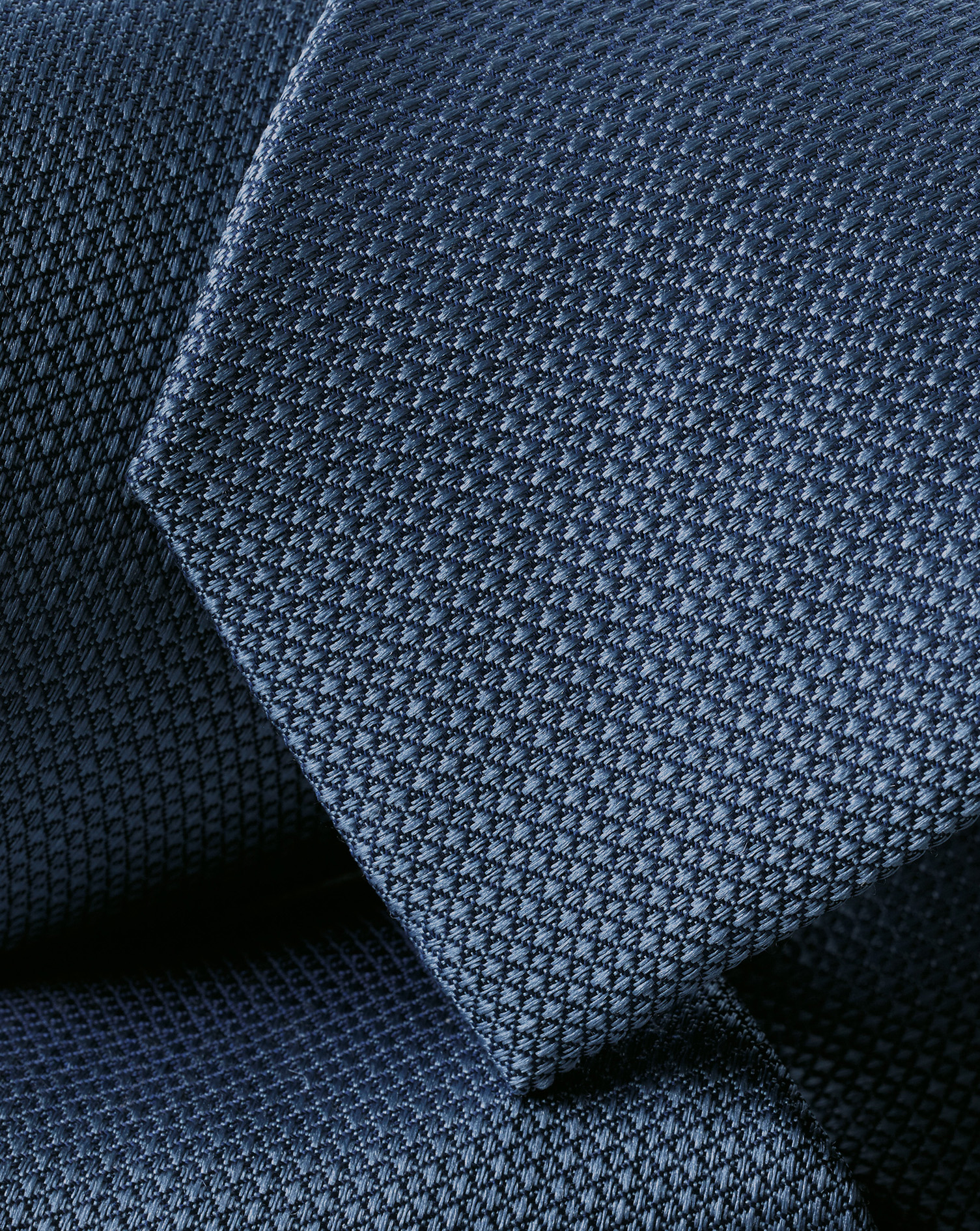 Silk Slim Tie - Steel Blue