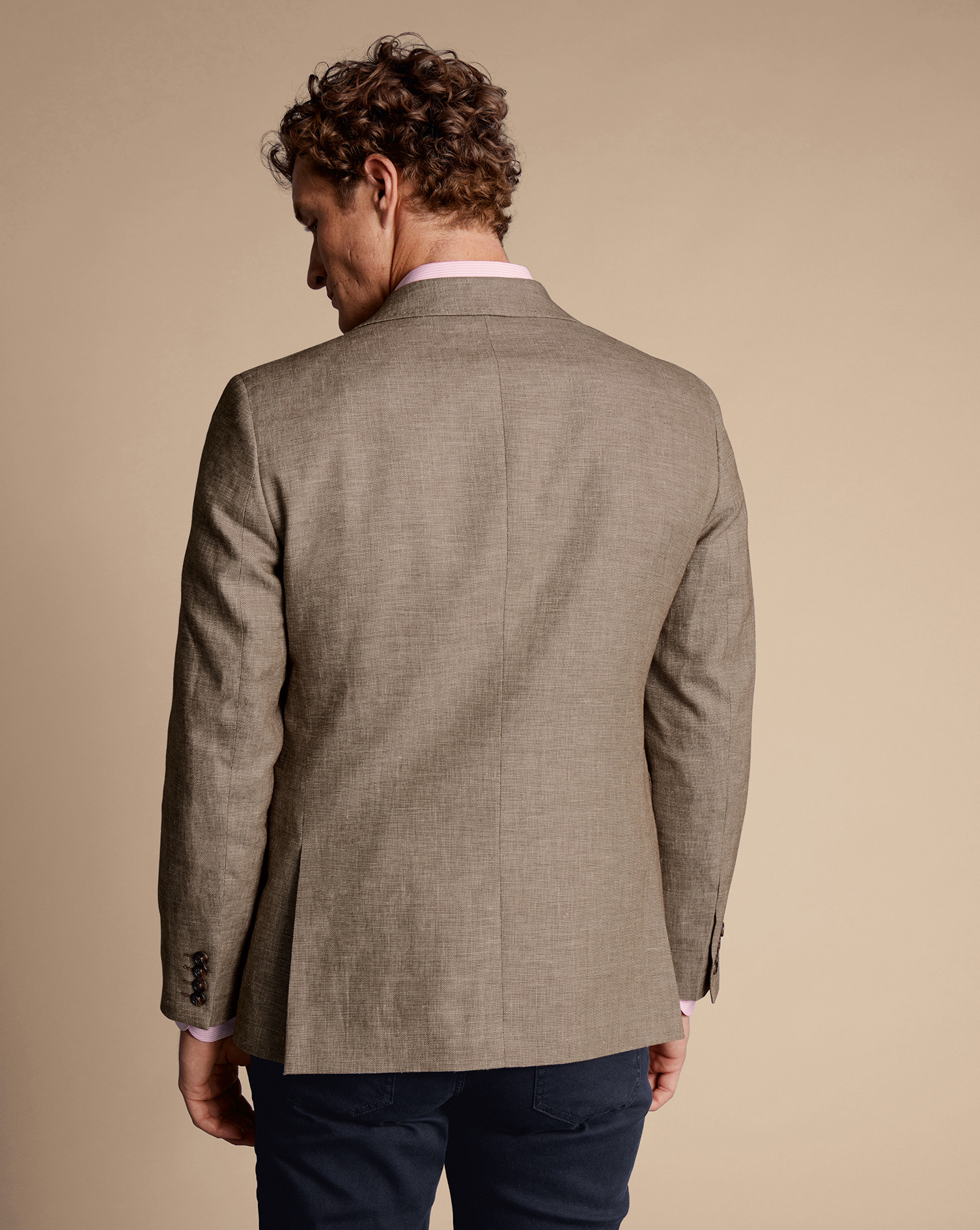 Linen Cotton Jacket - Mocha